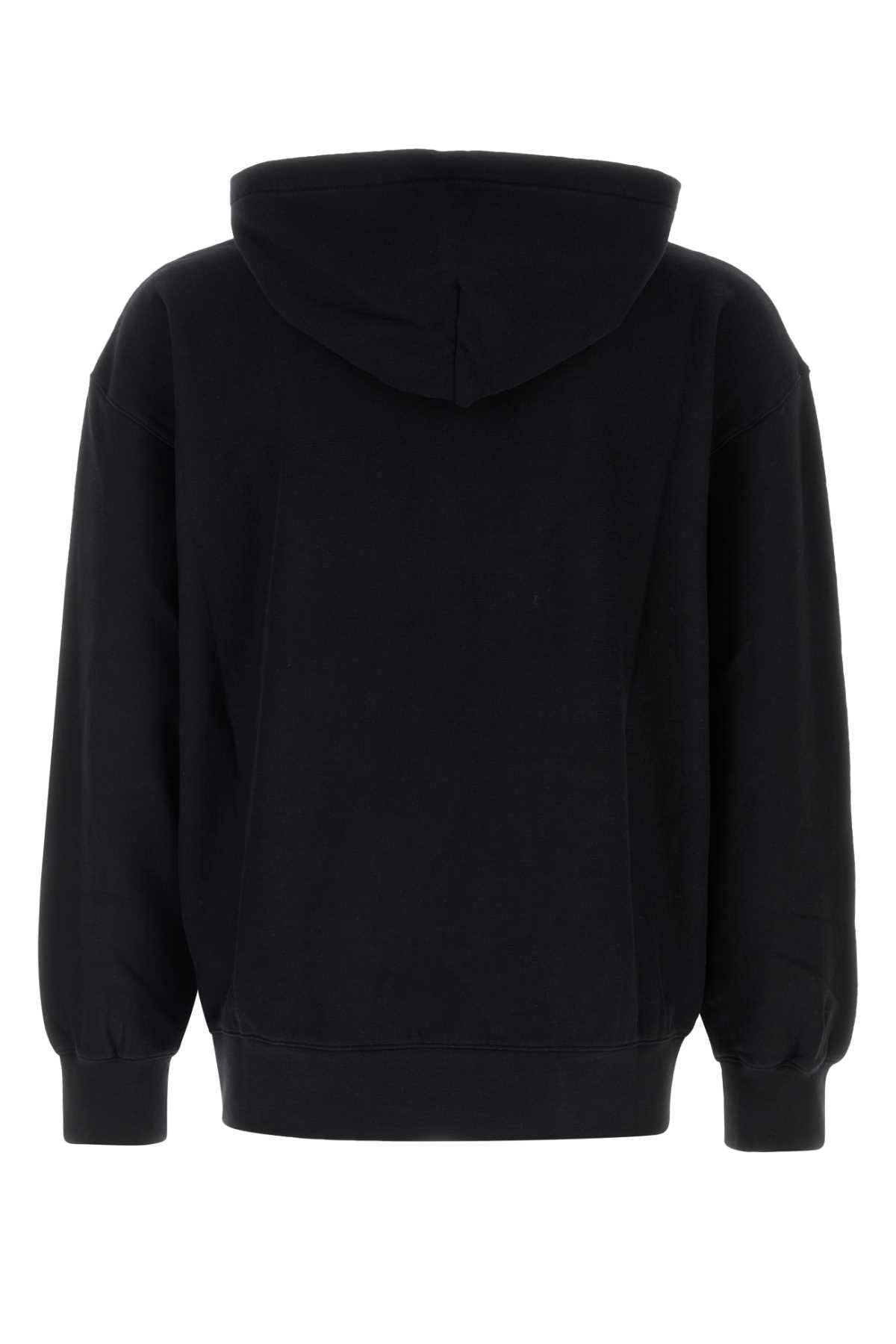 1989 Studio Logo-Embroidered Cotton Hoodie — Black, view 2