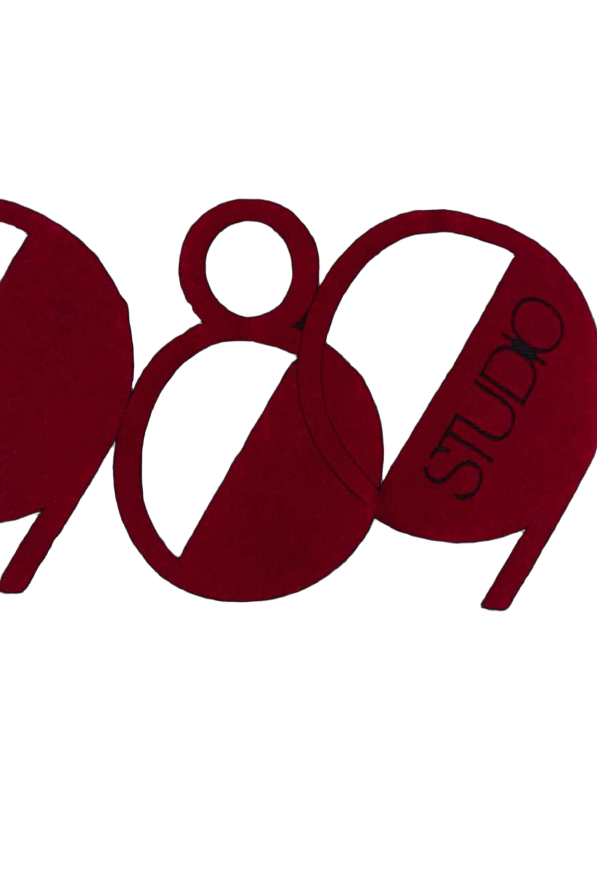 1989 Studio Logo-Embroidered Cotton Hoodie — Black, view 3