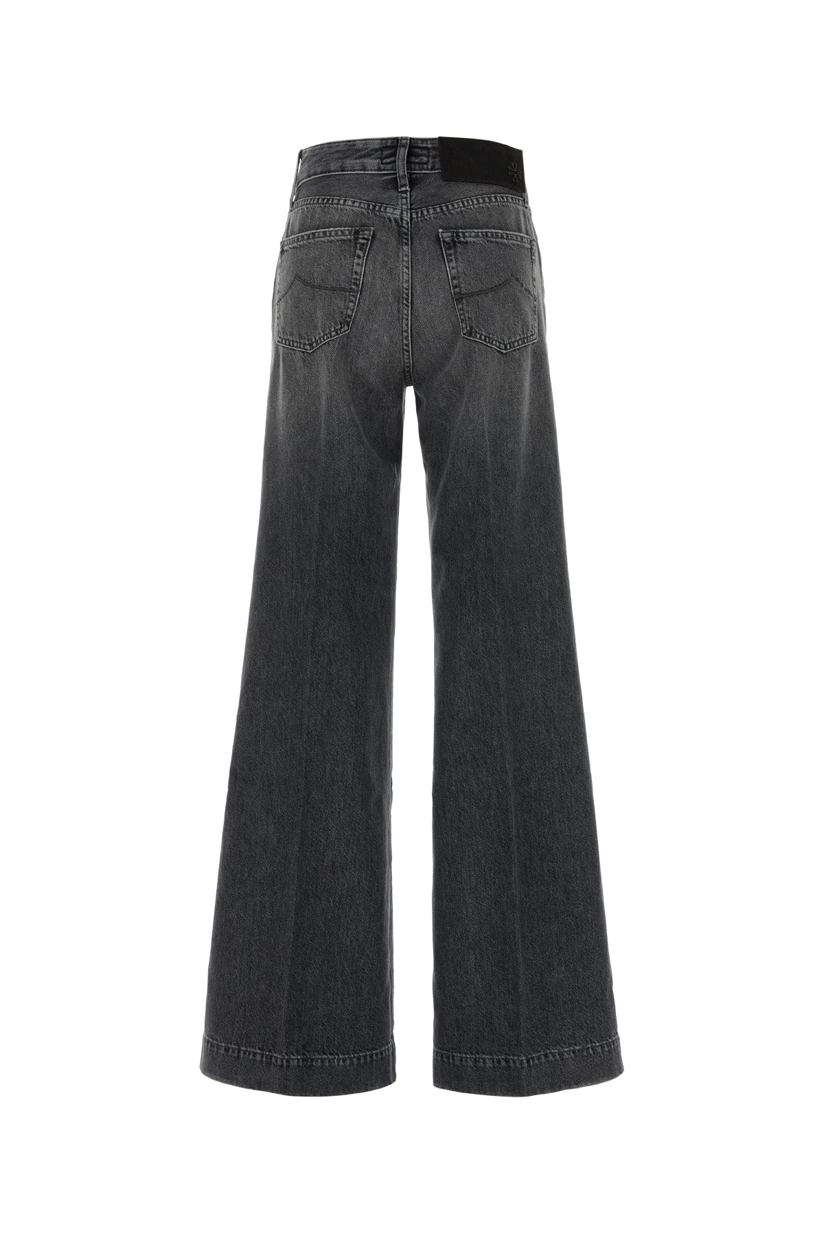 Jacob Cohen Wide-Leg Denim Jeans — Gray, view 2