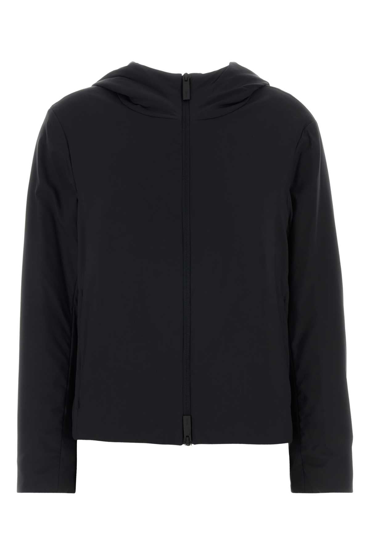 Herno Laminar Lightweight Nylon Puffer Down Jacket — Black by Herno Laminar
