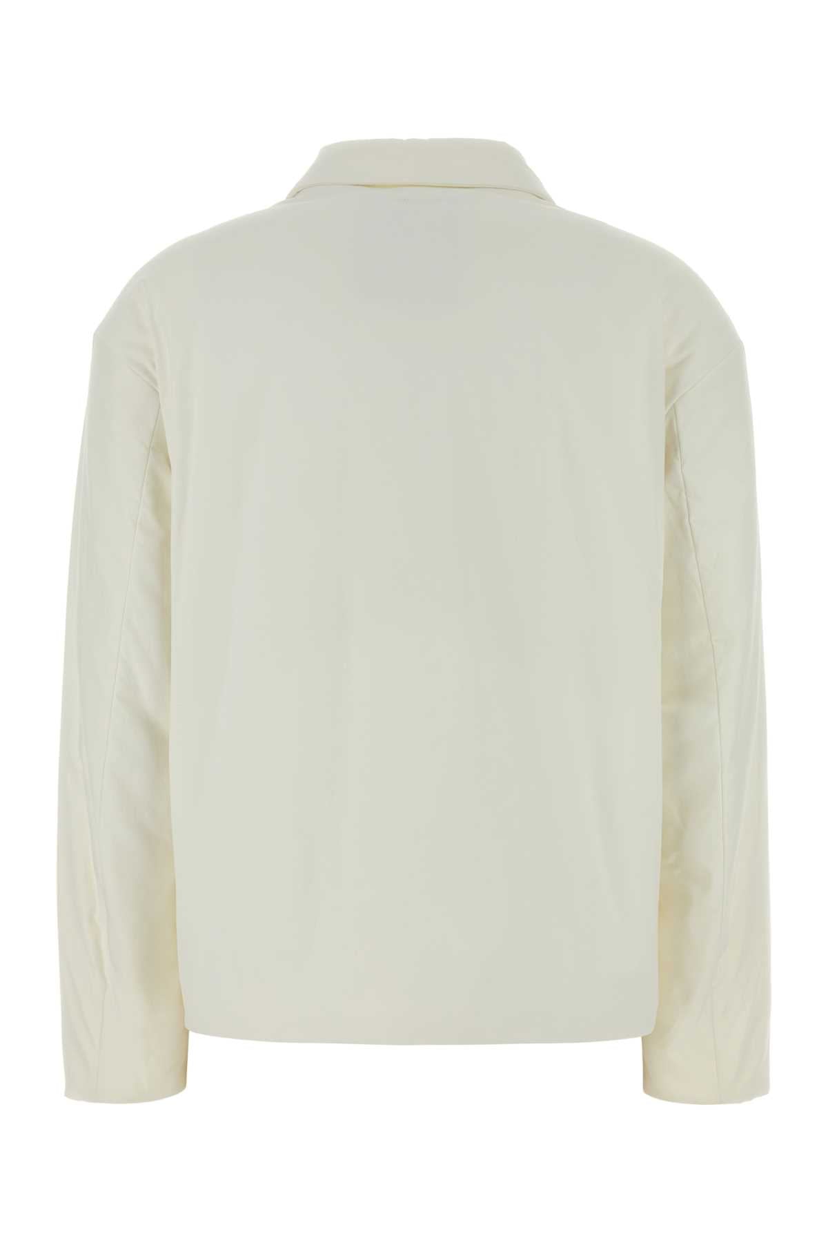 Herno Laminar Nylon Overshirt Jacket — White, view 2