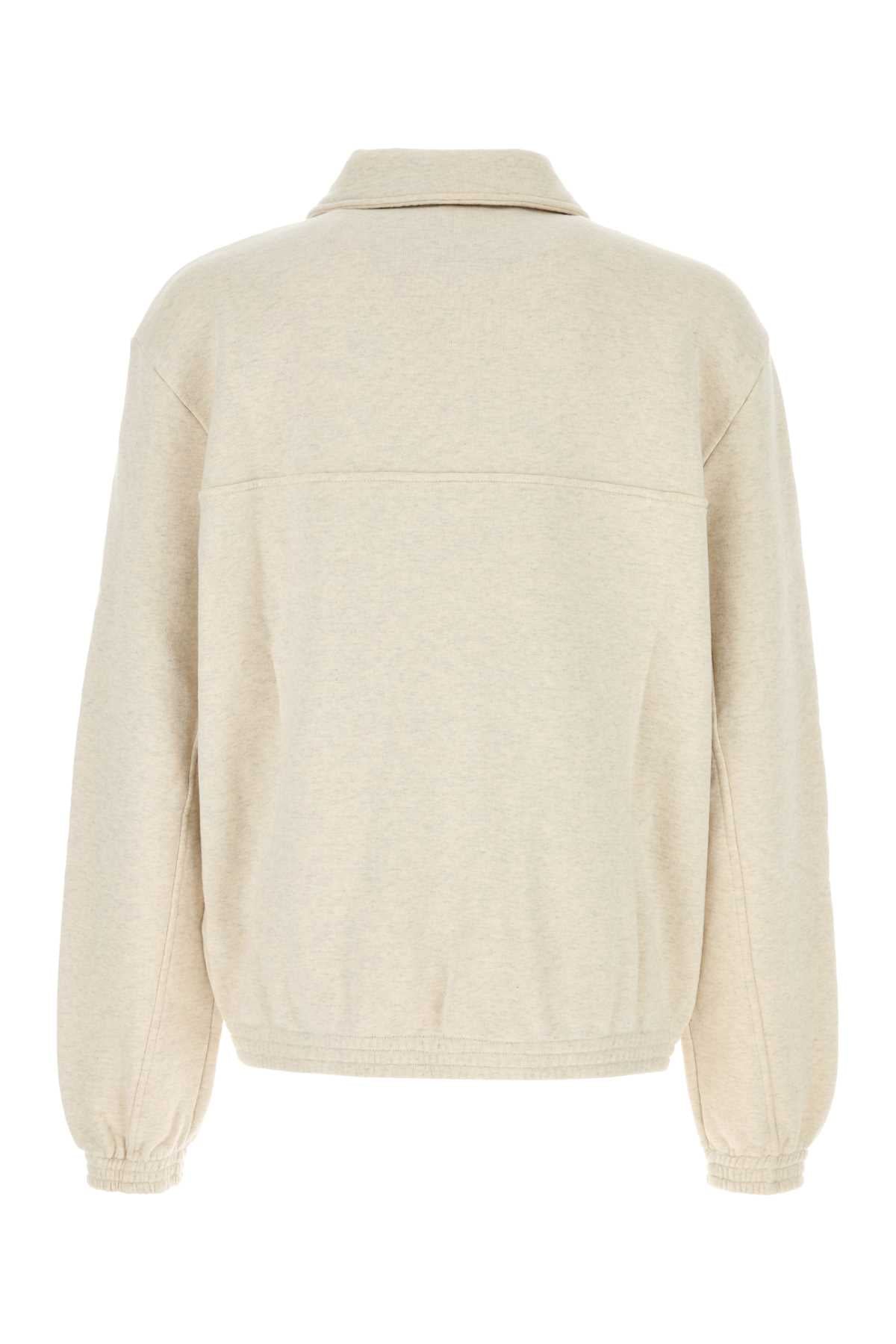 1989 Studio Half-Zip Cotton Sweatshirt — Beige, view 2