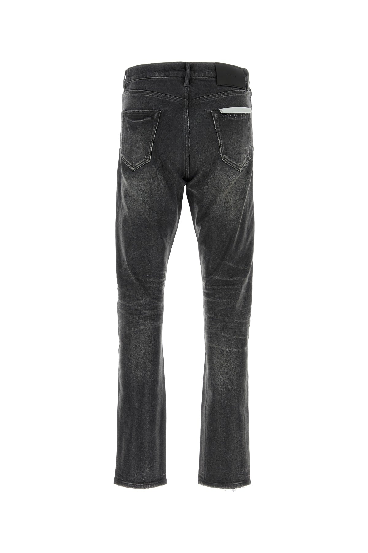 Purple Denim Straight-Leg Denim Jeans — Black, view 2