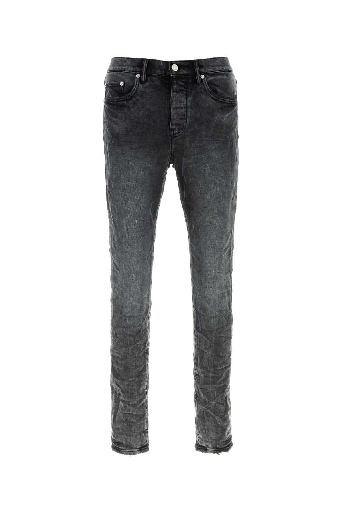 Purple Denim Cotton-Lycra Jeans — Black by Purple Denim