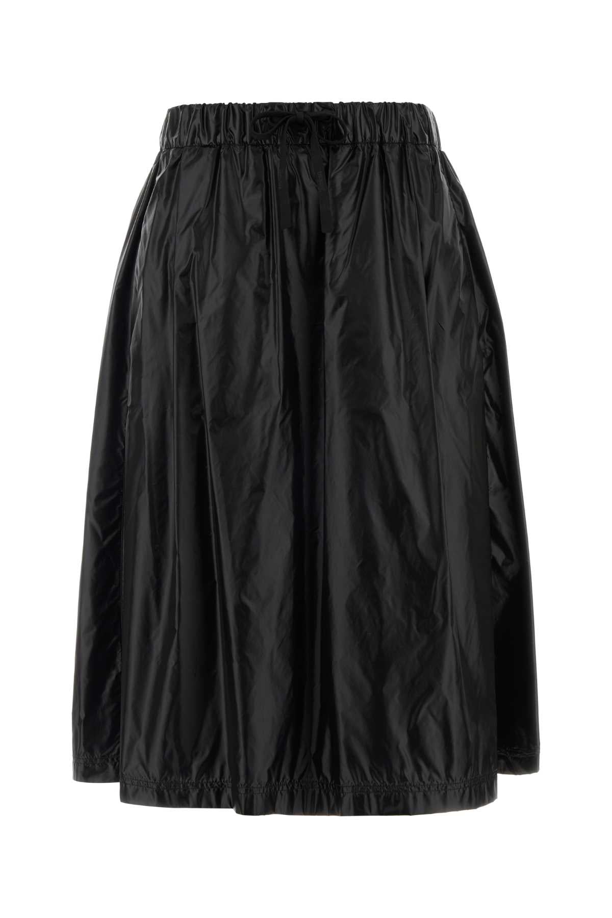 Herno Laminar Nylon Taffeta Skirt — Black by Herno Laminar