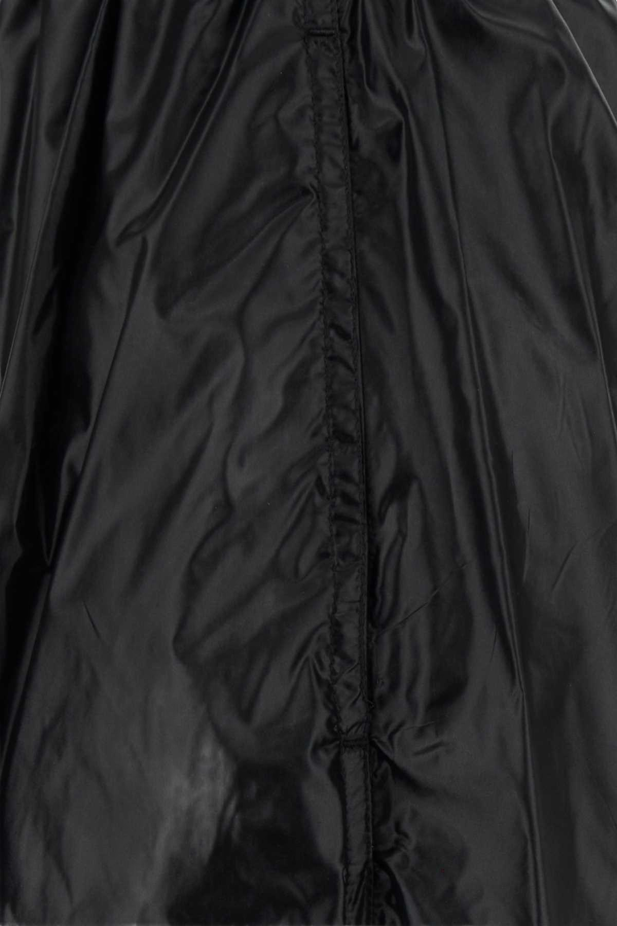 Herno Laminar Nylon Taffeta Skirt — Black, view 3