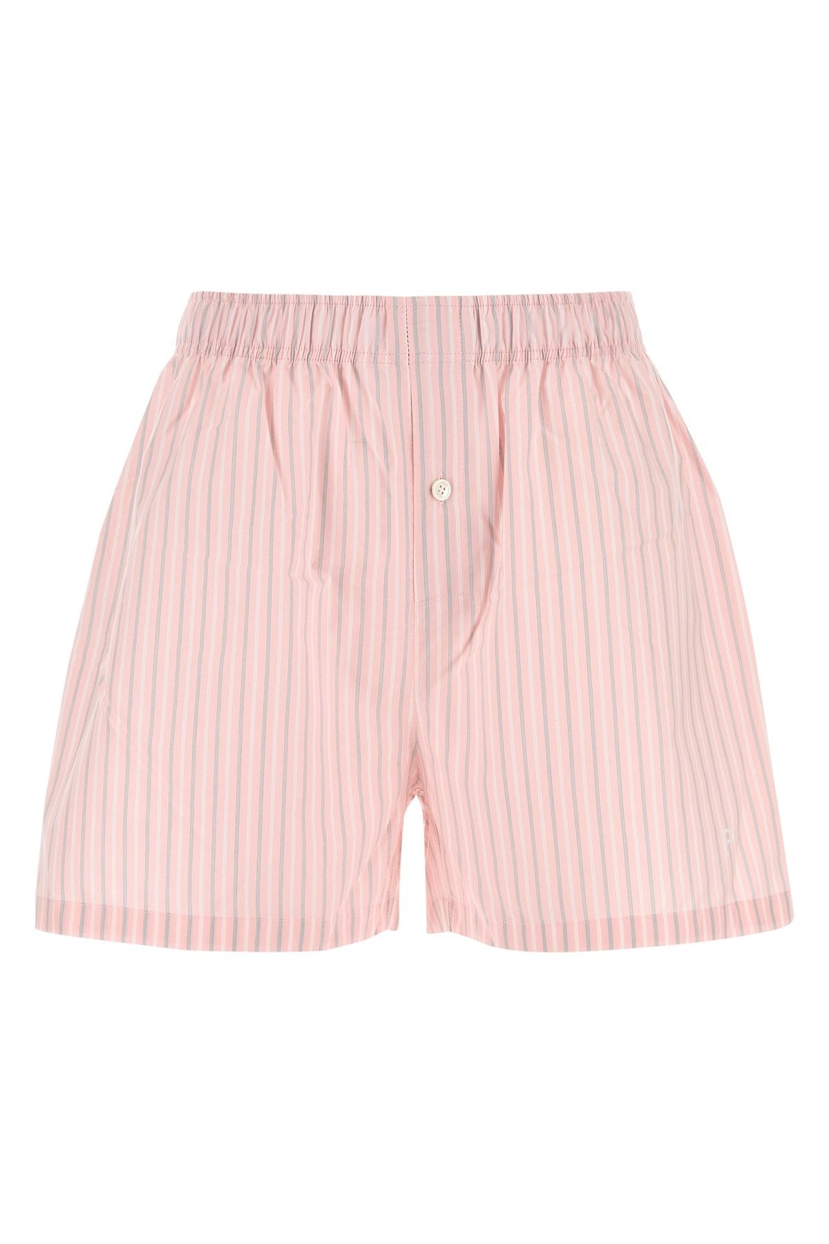 Philosophy Di Lorenzo Serafini Striped Cotton Shorts — Pink by Philosophy Di Lorenzo Serafini
