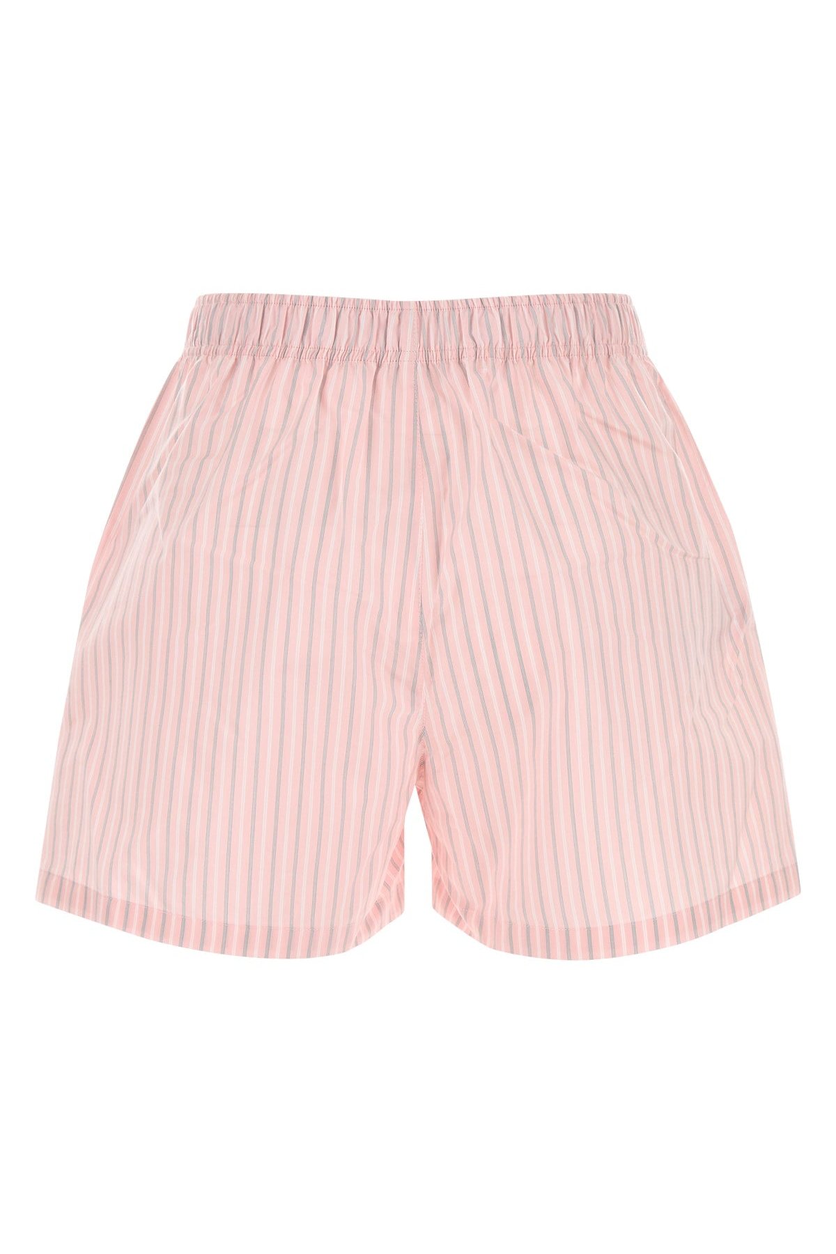Philosophy Di Lorenzo Serafini Striped Cotton Shorts — Pink, view 2