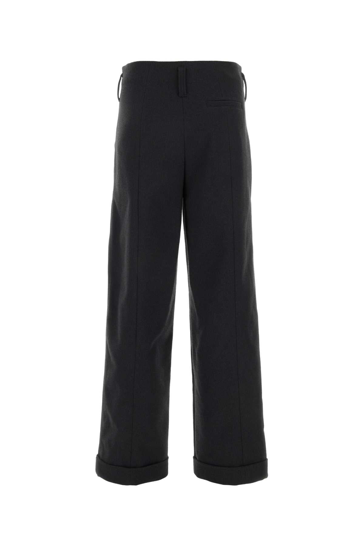 Philosophy Di Lorenzo Serafini Wide-Leg Polyester Trousers — Black, view 2