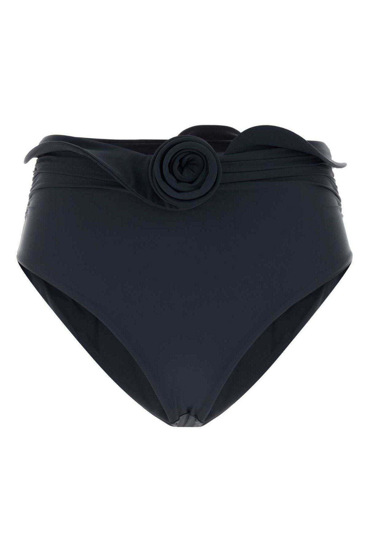Magda Butrym Ruffled High-Waist Swimwear — Gray by Magda Butrym