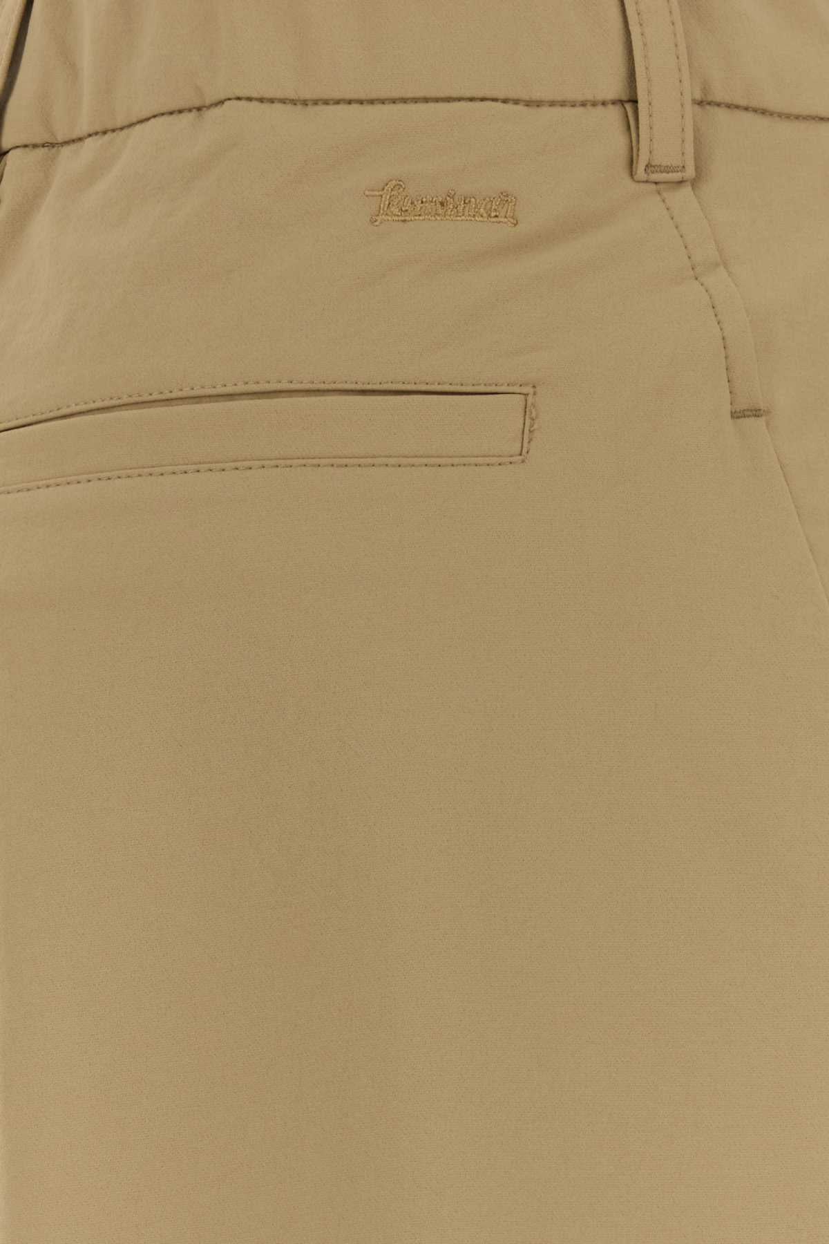 Herno Laminar Wide-Leg Nylon Trousers — Beige, view 3
