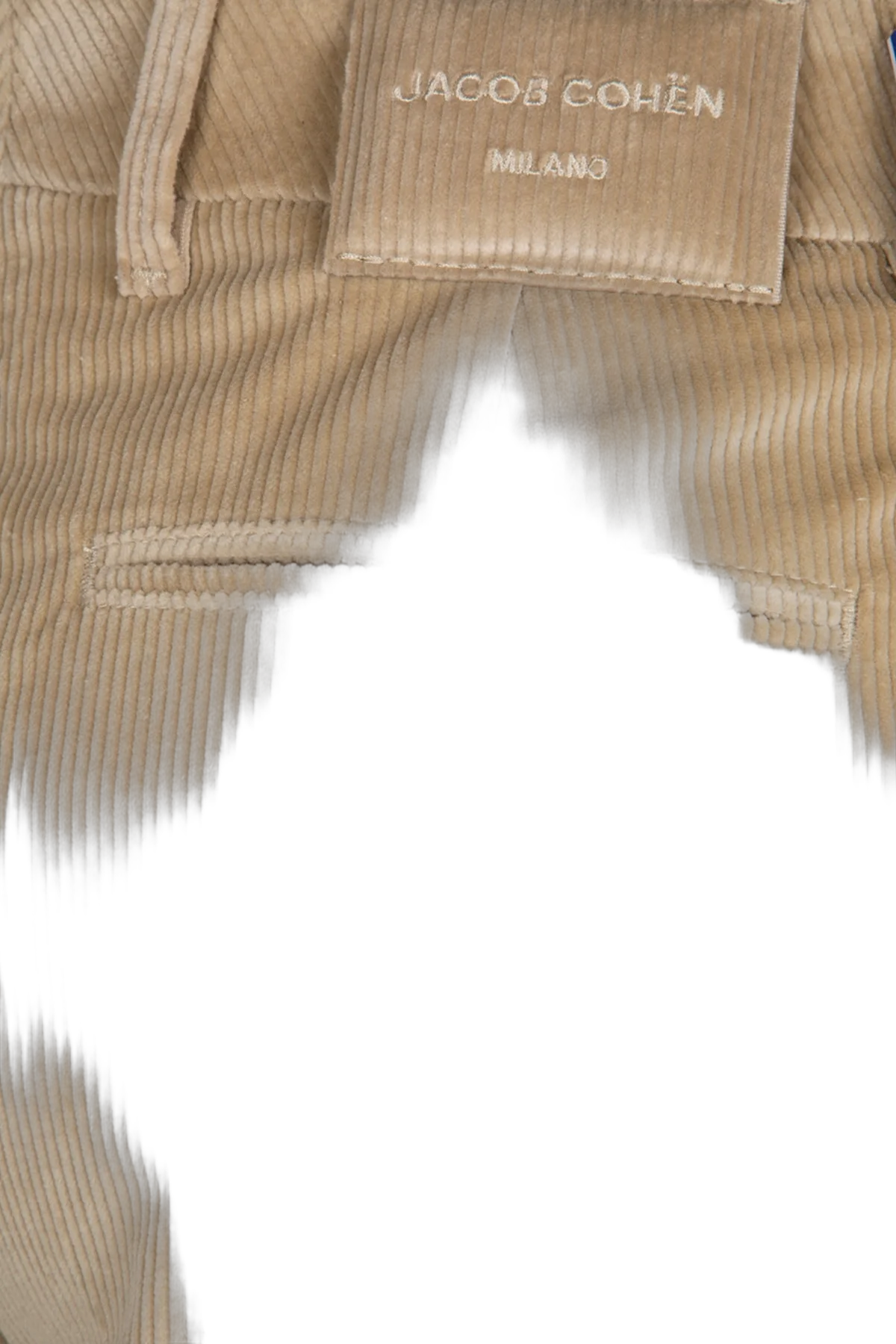 Jacob Cohen Cotton-Elastane Corduroy Trousers — Beige, view 3