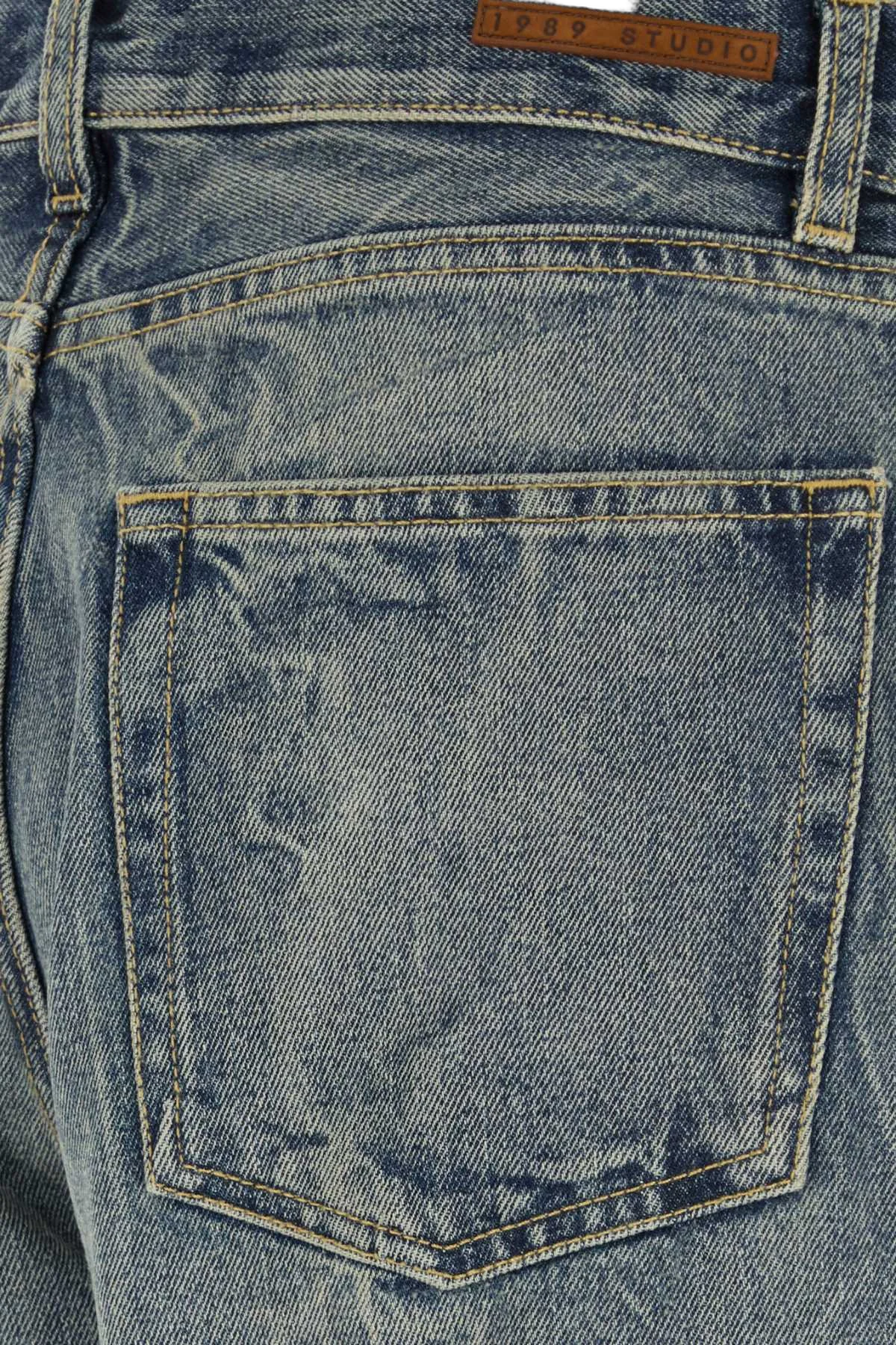 1989 Studio Straight-Leg Denim Jeans — Blue, view 3