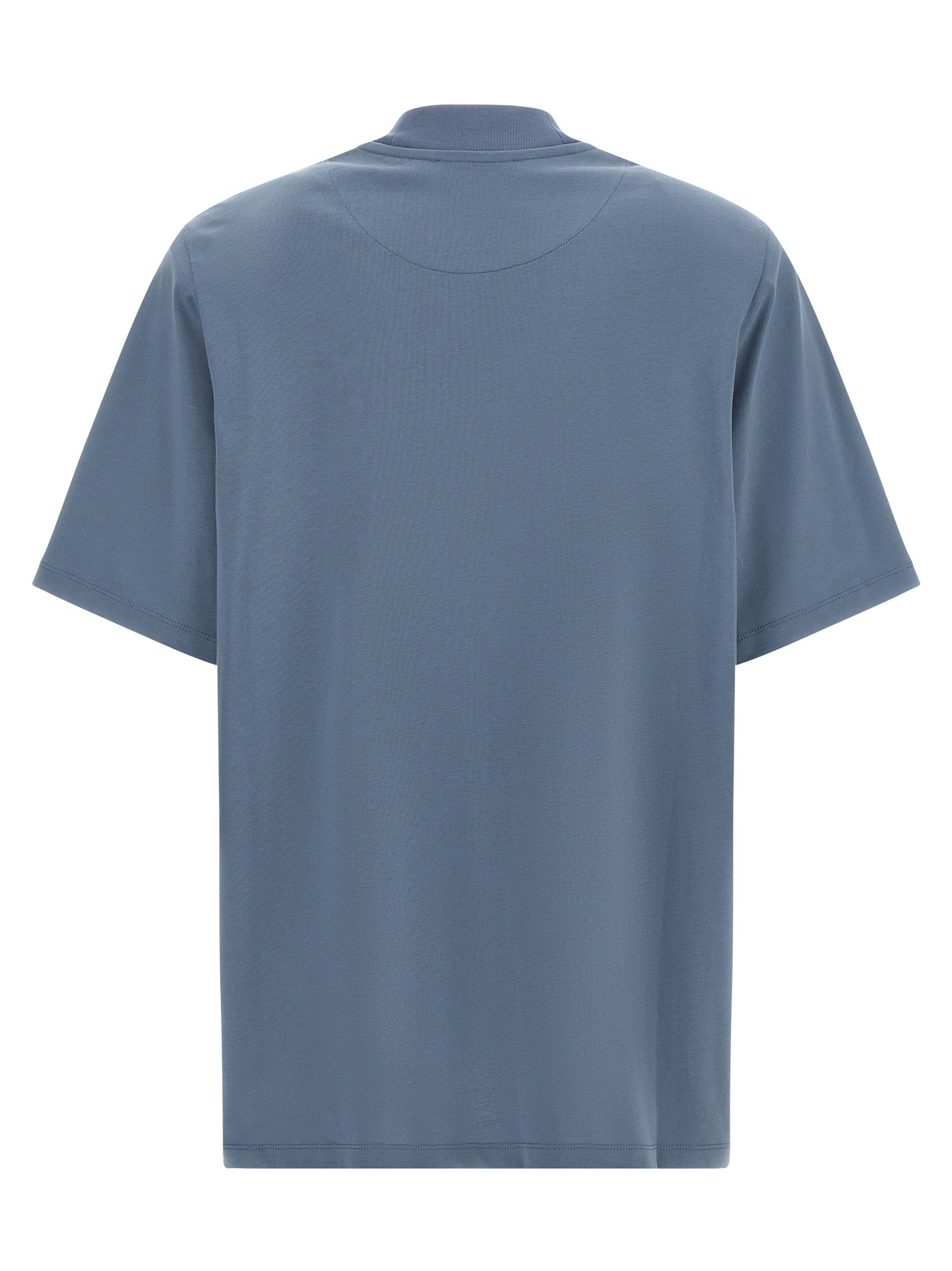 The Attico Cotton Jersey T-Shirt — Blue, view 2