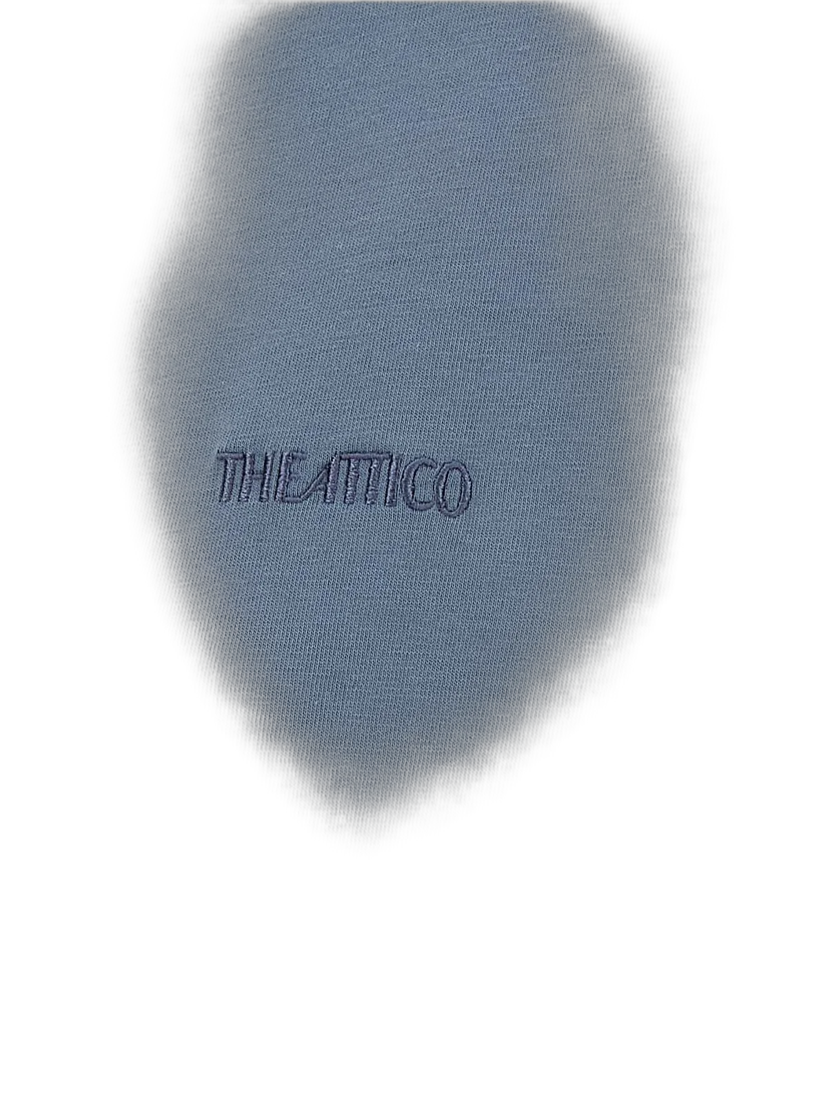 The Attico Cotton Jersey T-Shirt — Blue, view 4