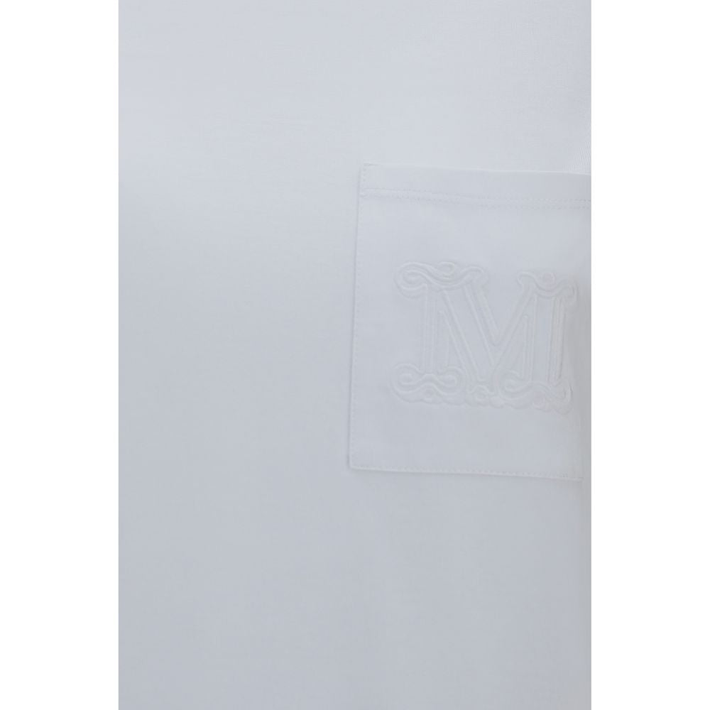 Max Mara Cotton T-Shirt — White, view 3