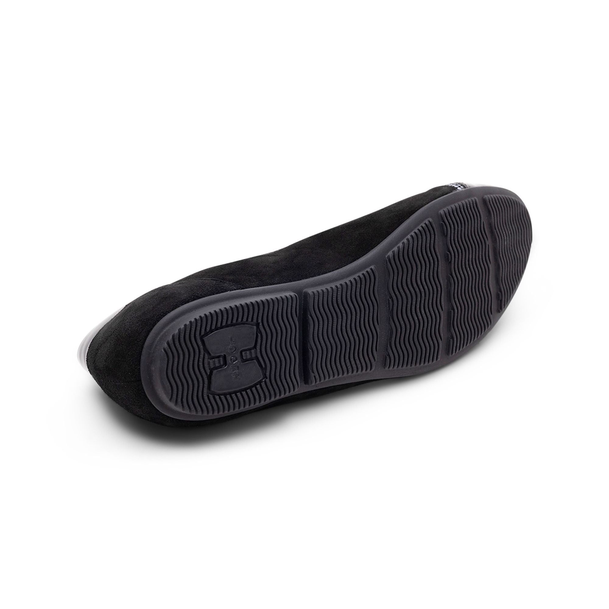 Hogan Sequinned Ballet Flat — Black, view 4
