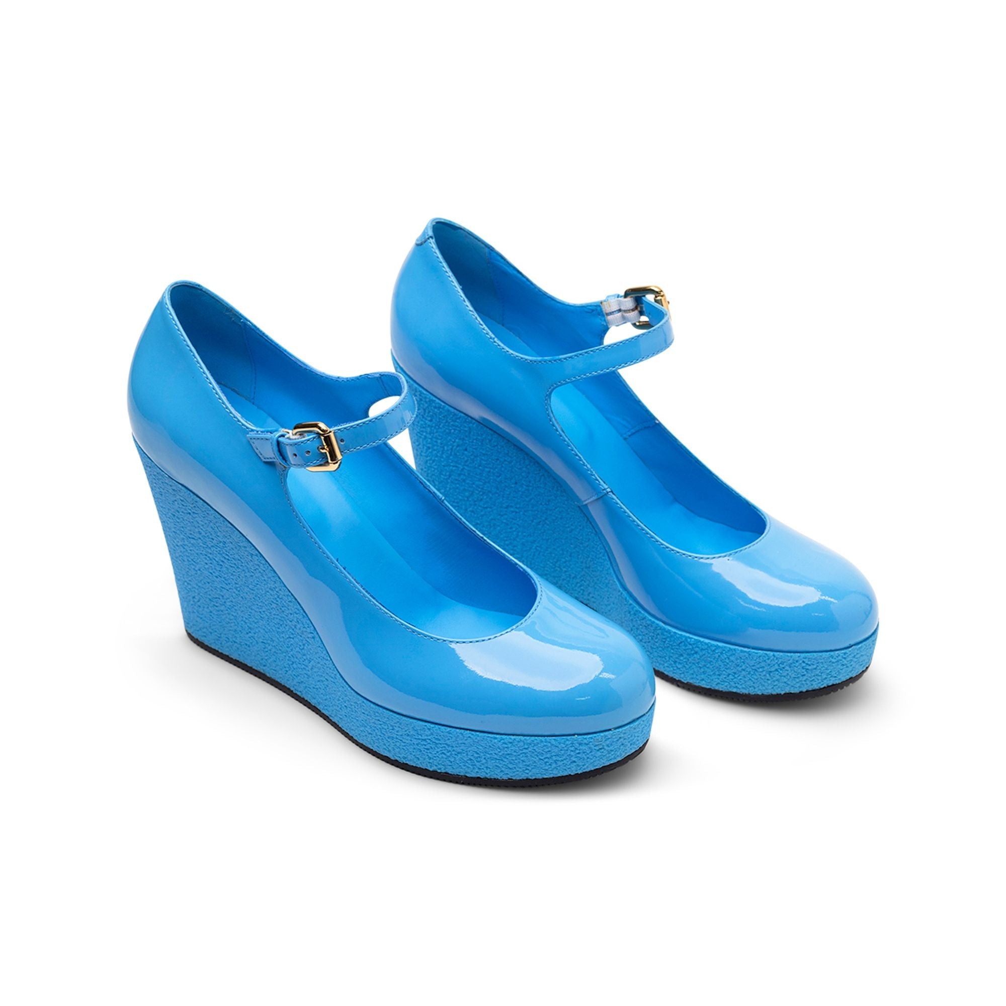 Hogan H449 Wedge Heel — Blue, view 2