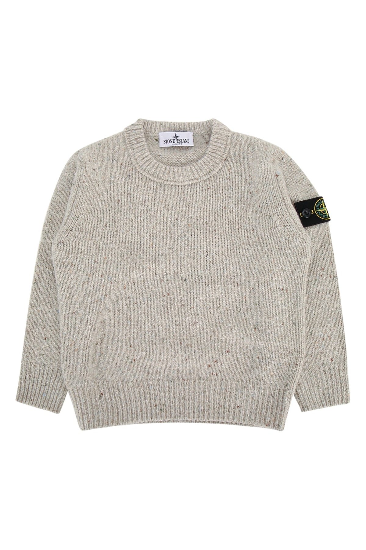 Stone Island Kids Neck Sweater — Beige by Stone Island Kids