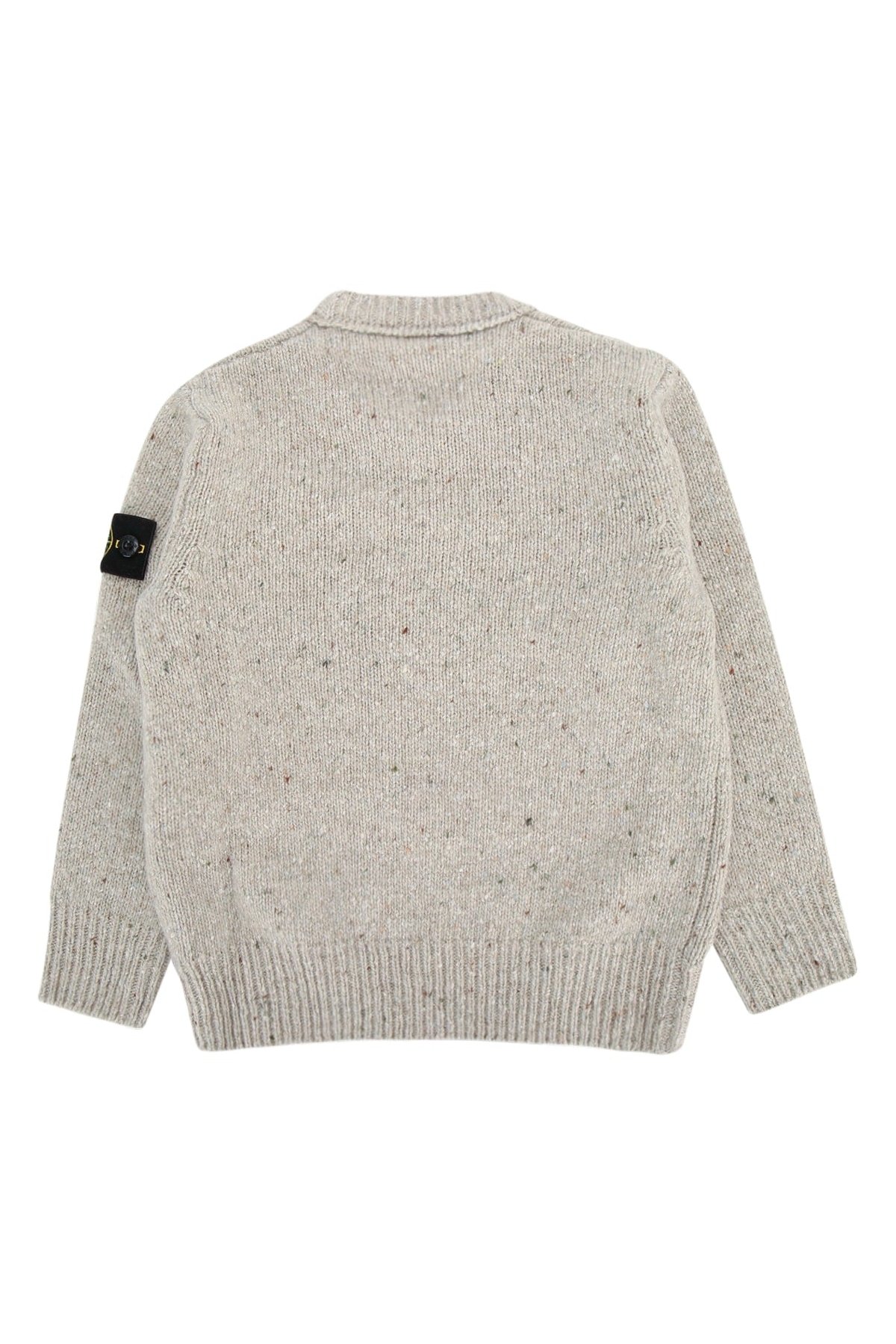 Stone Island Kids Neck Sweater — Beige, view 2