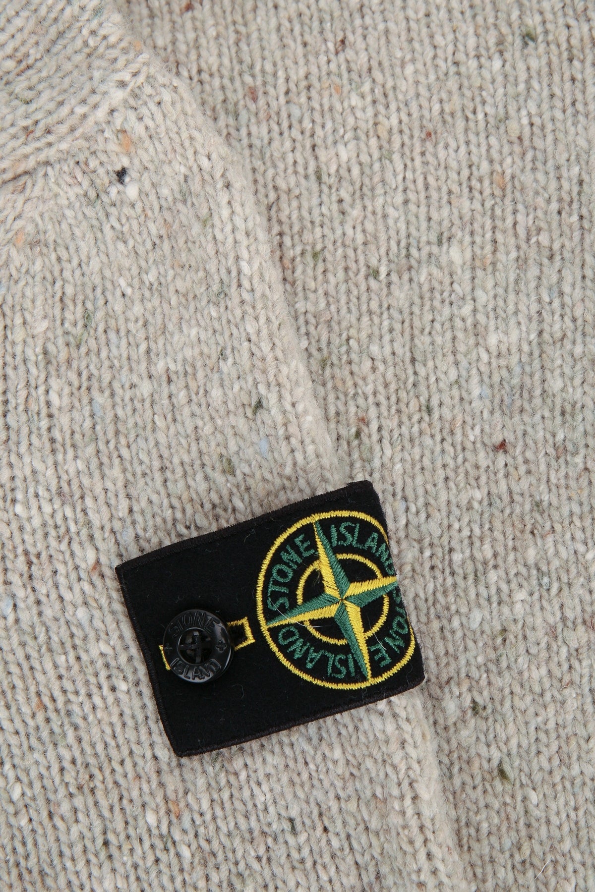 Stone Island Kids Neck Sweater — Beige, view 3