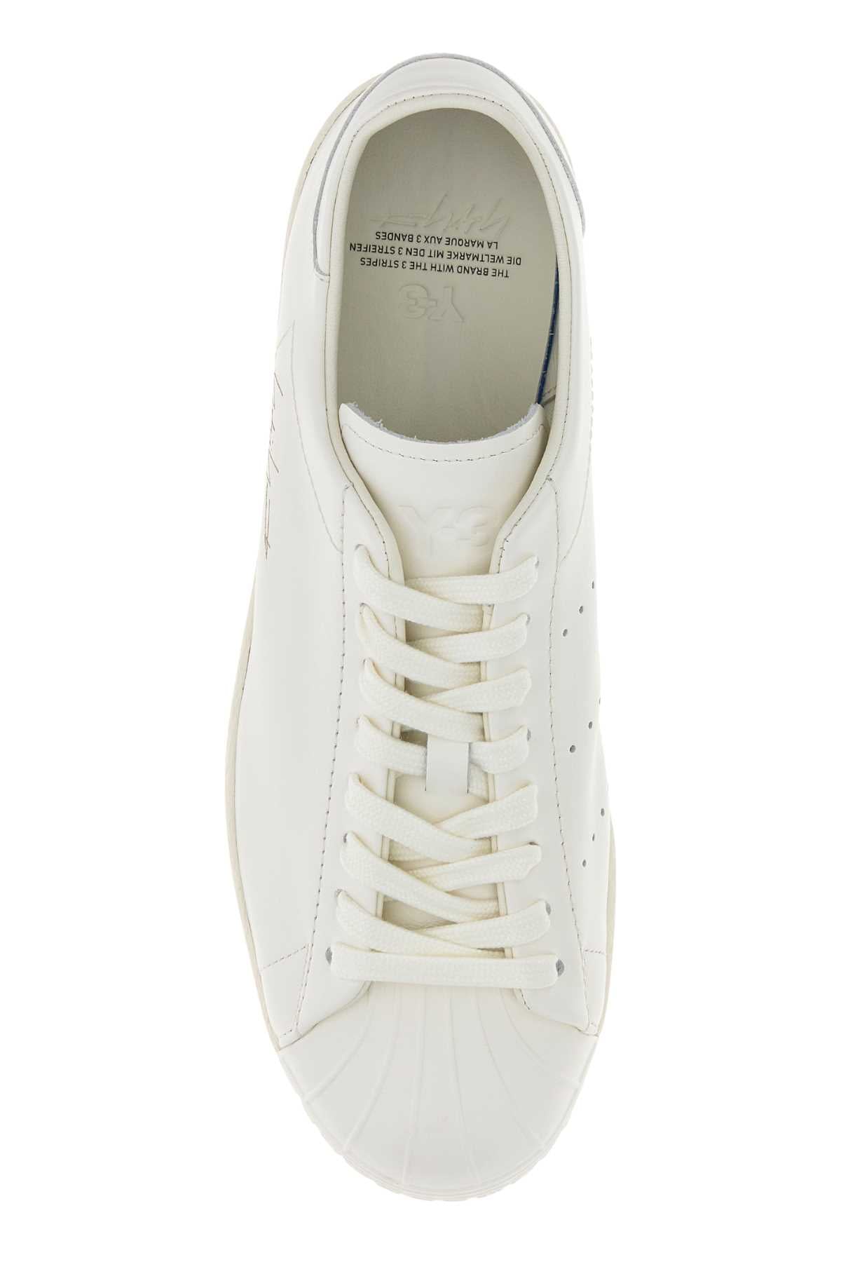 Y3 Yamamoto Superstar Sneaker — White, view 3