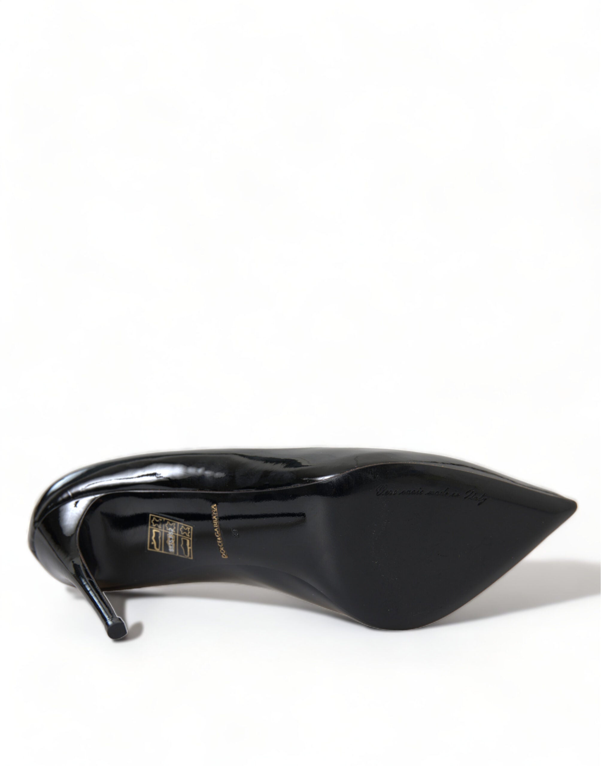 Dolce & Gabbana Patent Leather Heel — Black, view 8