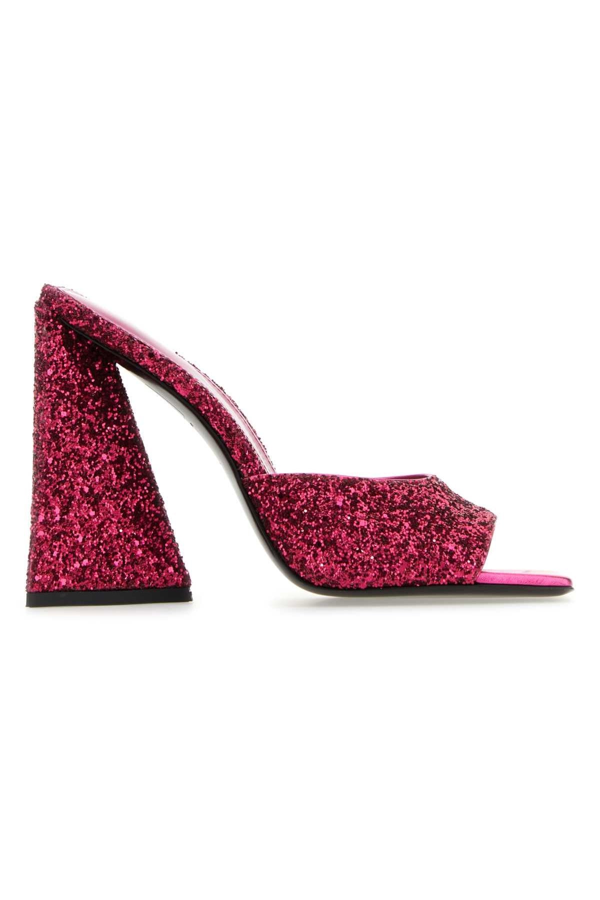 The Attico Devon Mule Sandal — Pink by The Attico