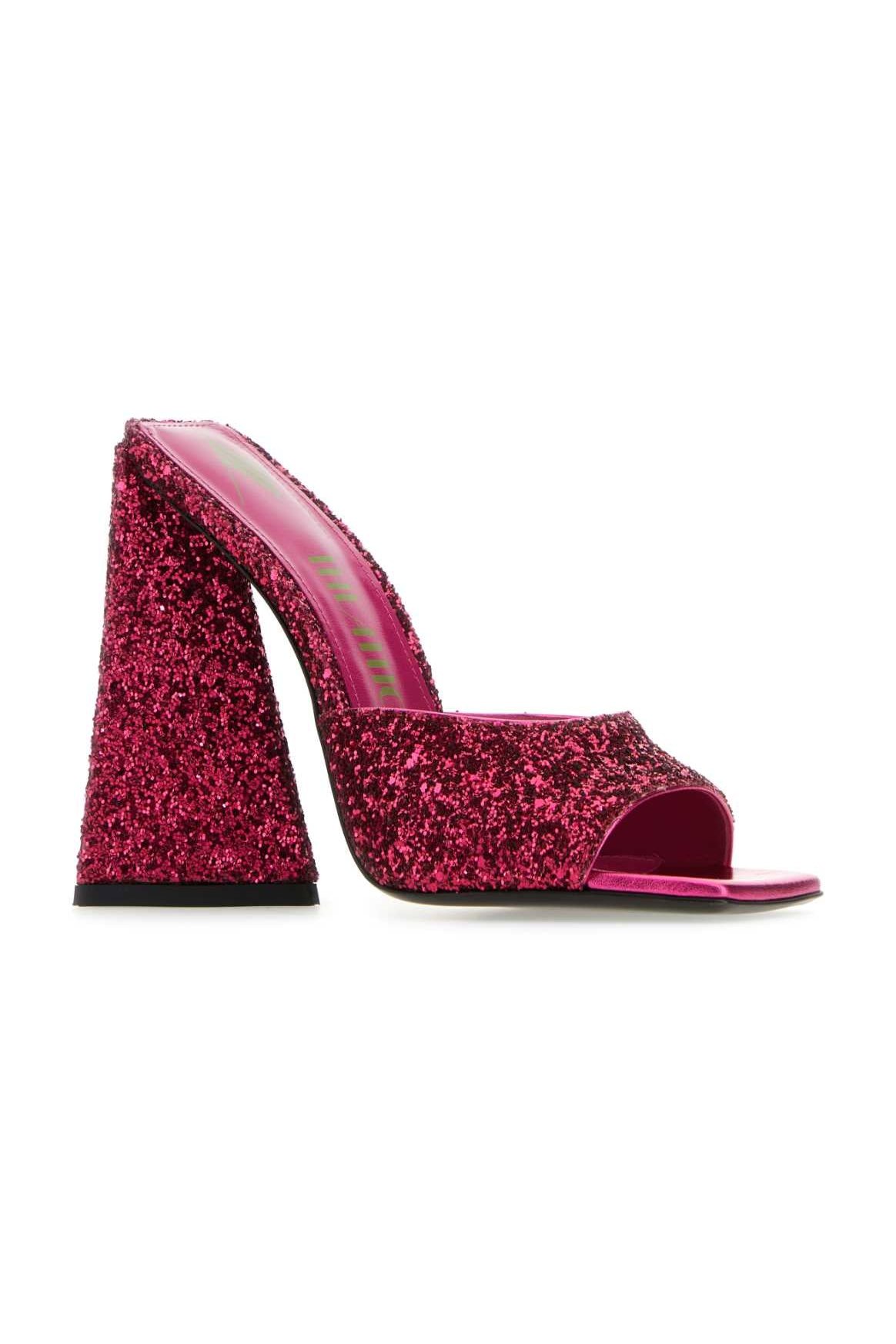 The Attico Devon Mule Sandal — Pink, view 2