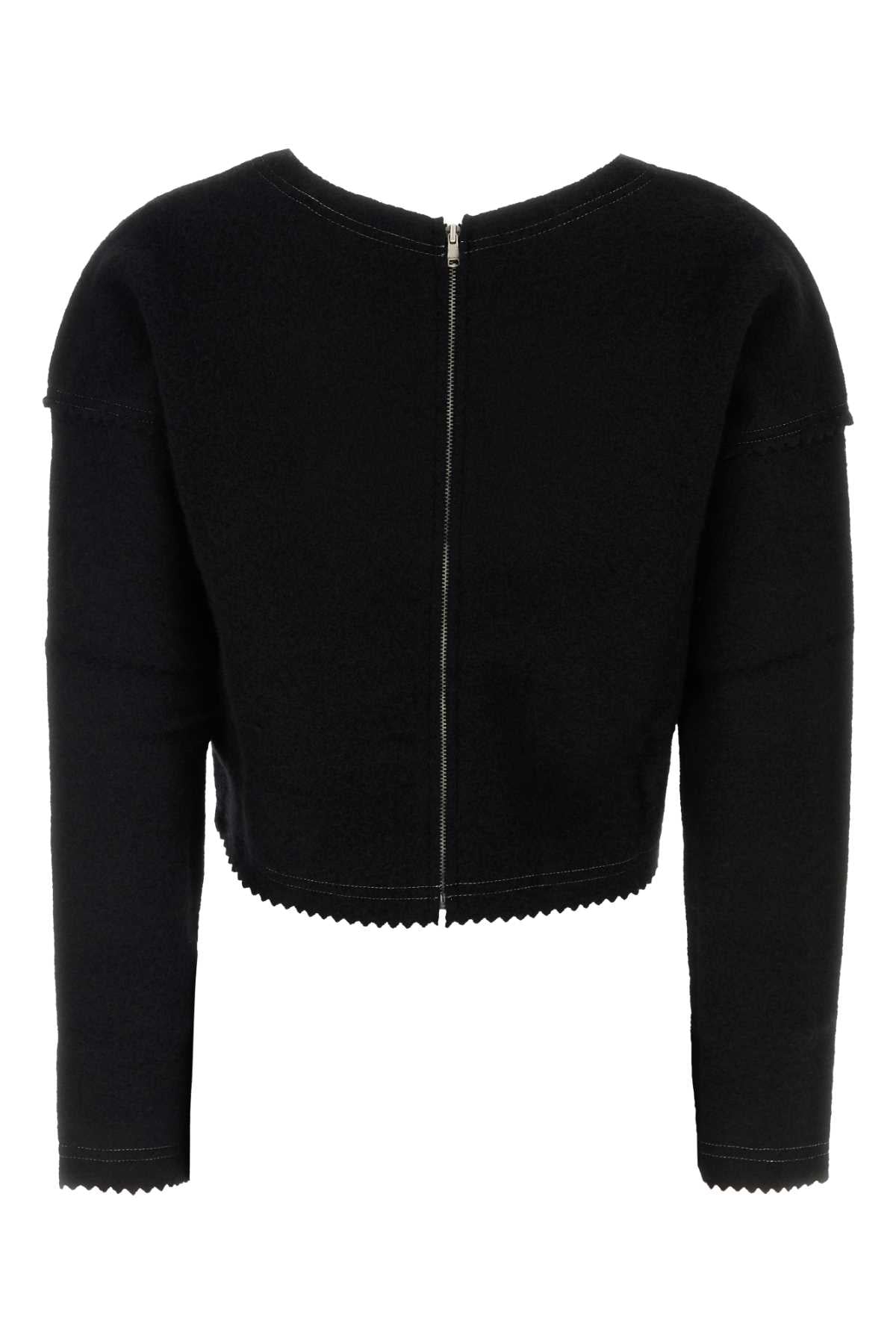 Max Mara Crespo Sweater — Black, view 2
