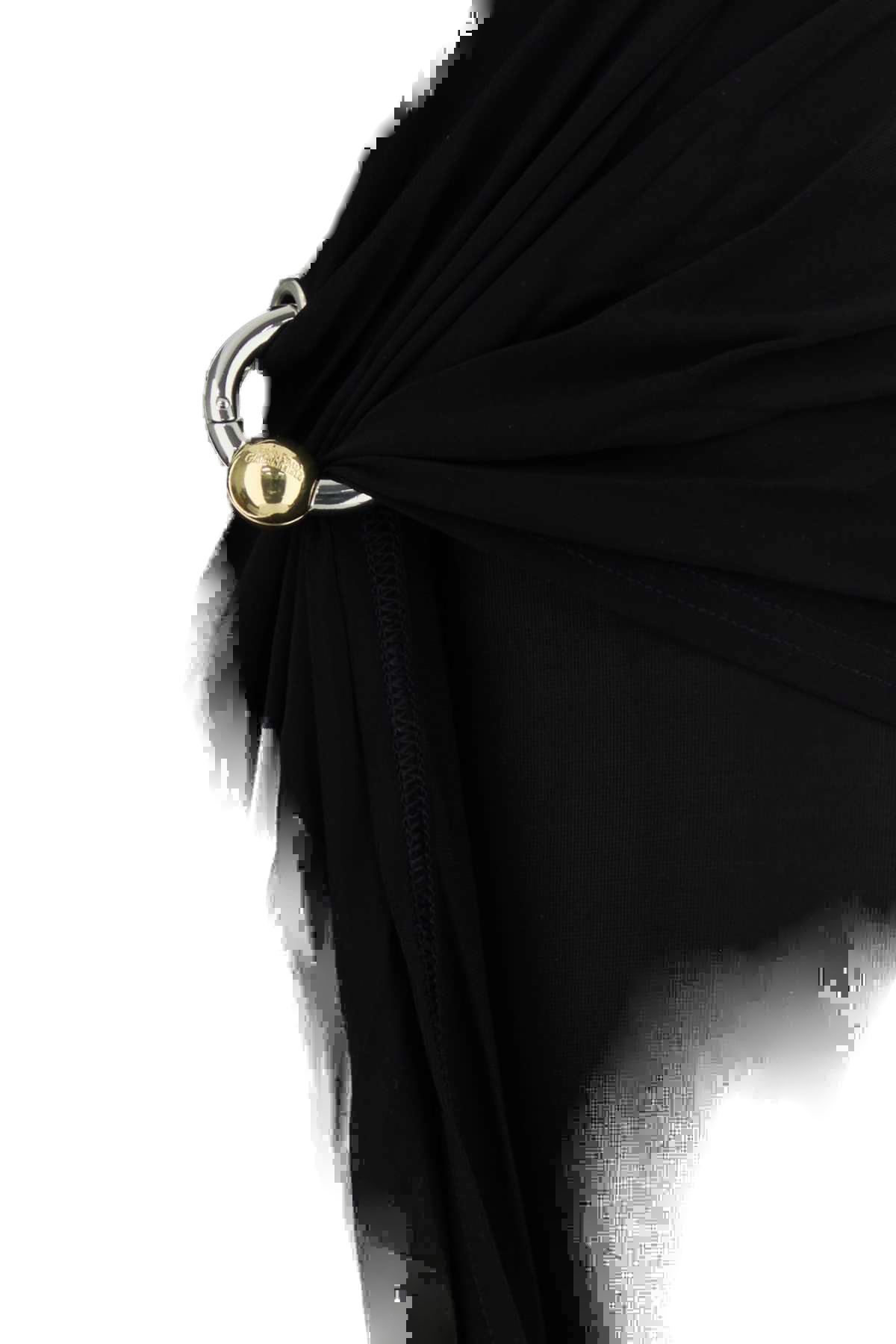 Jean Paul Gaultier Viscose Skirt — Black, view 3