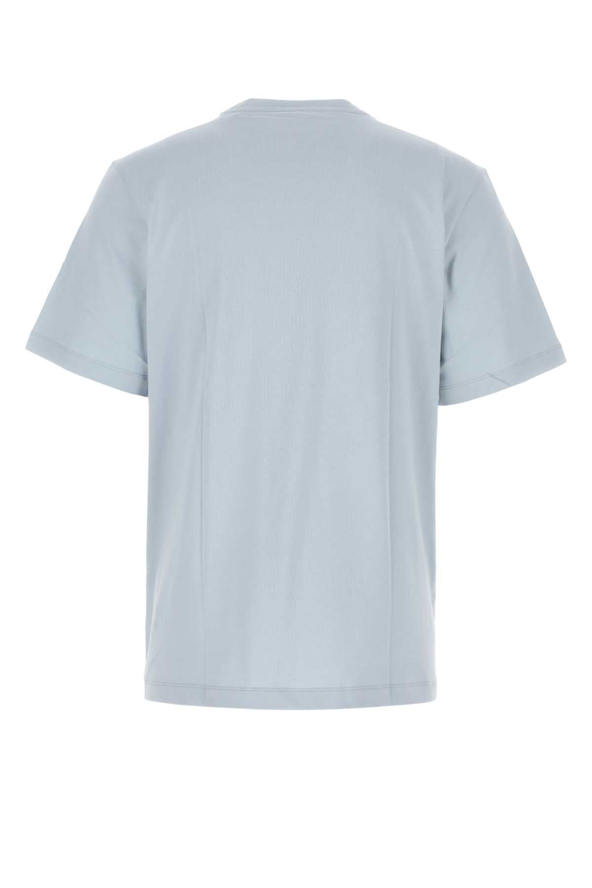 Oamc Logo-Printed Cotton T-Shirt — Blue, view 2