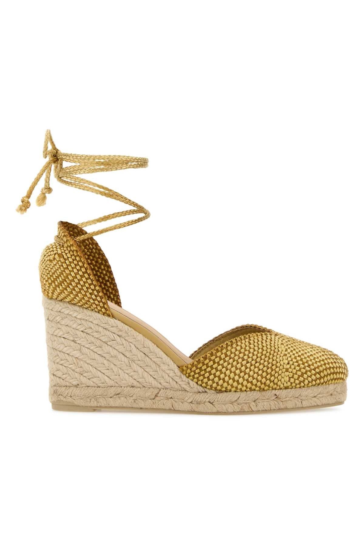 Castaner Cora Espadrille Wedge — Gold by Castaner