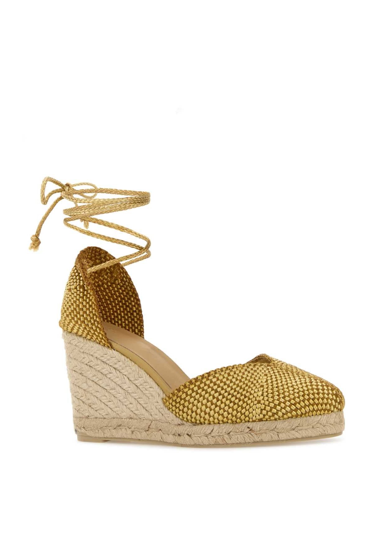 Castaner Cora Espadrille Wedge — Gold, view 2