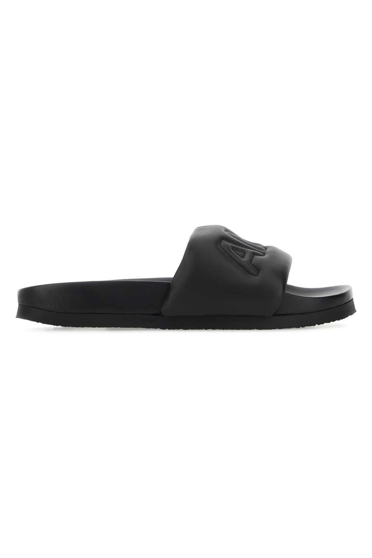 Ambush Leather Slider — Black by Ambush