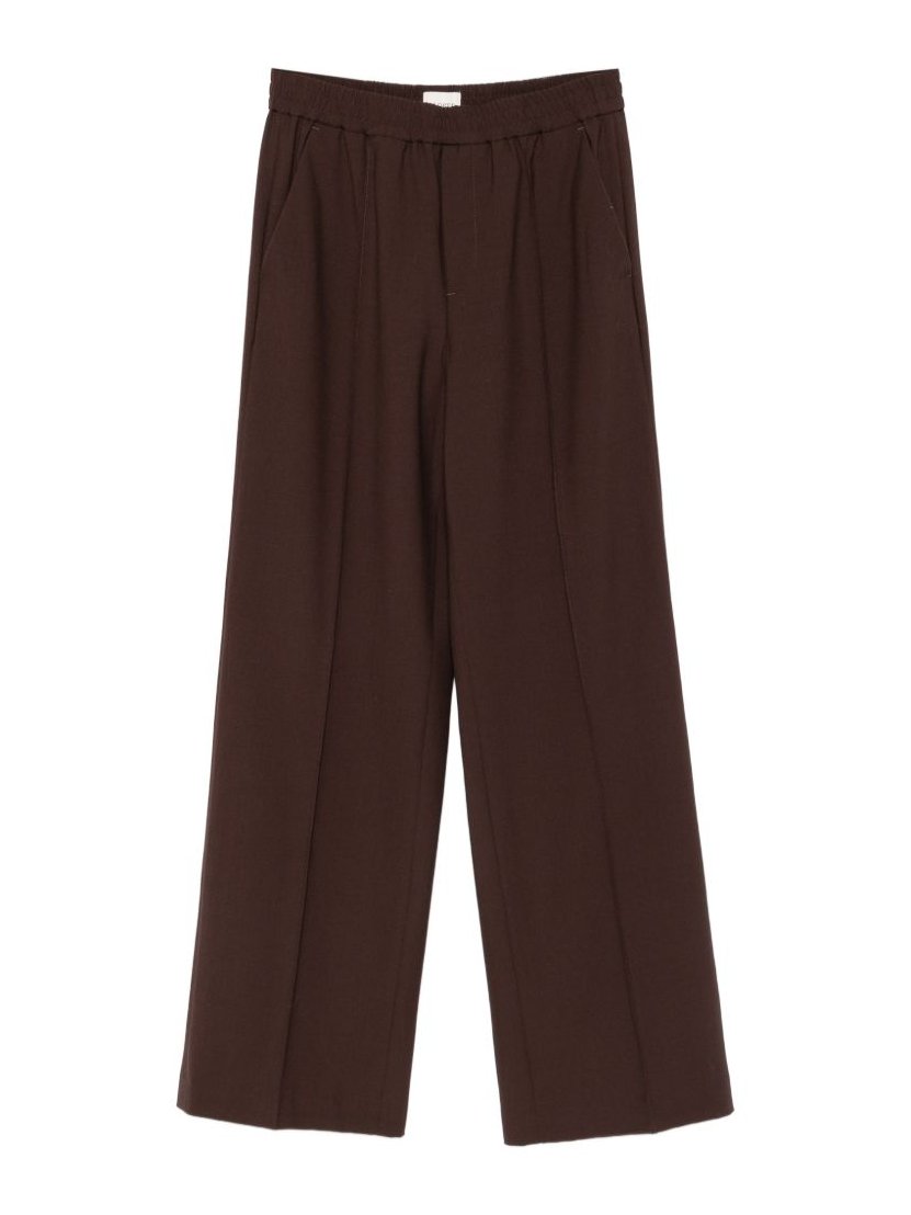 Closed Wool-Blend Trousers — Brown by Closed