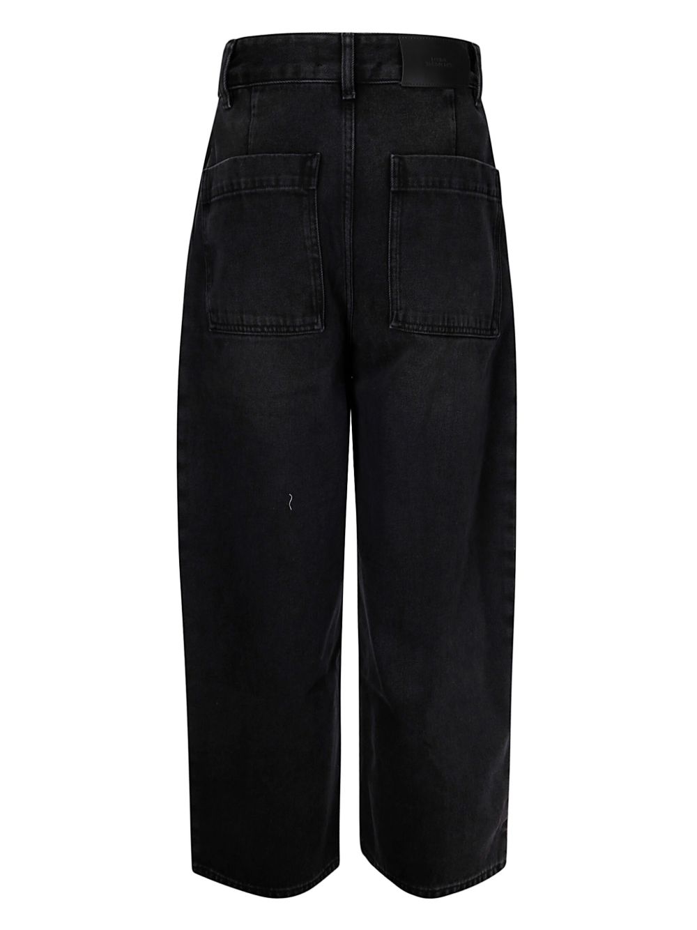 Studio Nicholson PRE Cropped Denim Jeans — Black, view 3