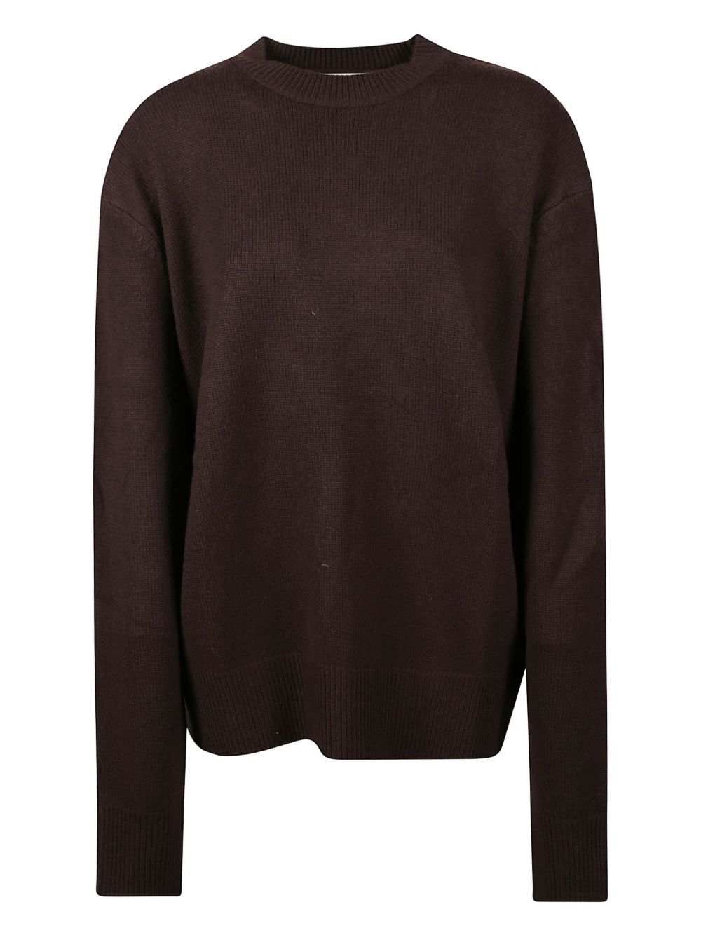 032C Padded-Shoulder Wool Sweater — Brown by 032C