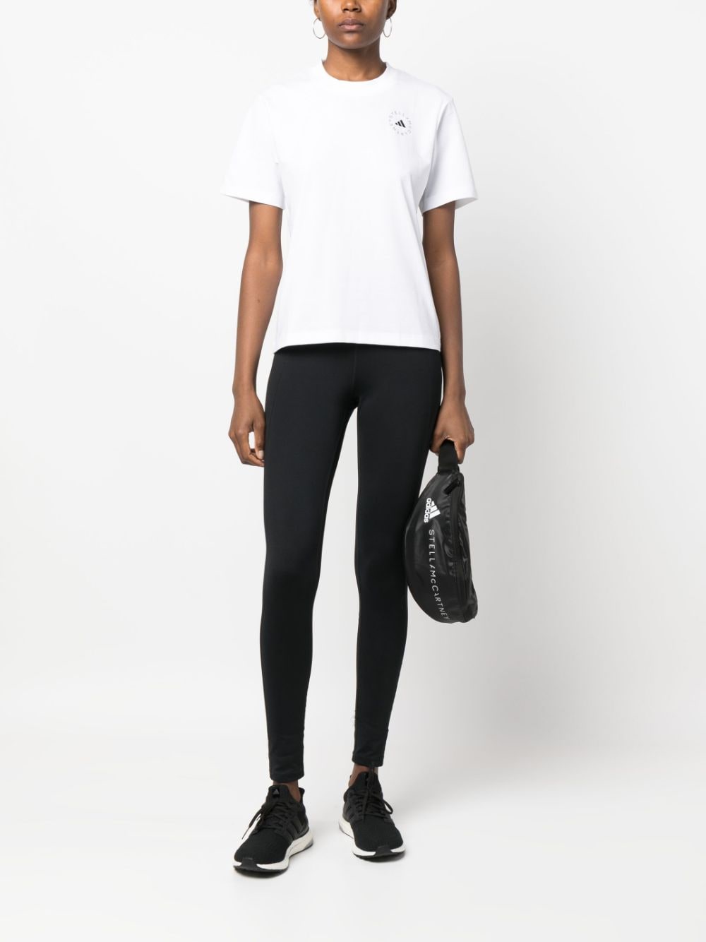 Adidas By Stella McCartney Logo-Print T-Shirt — White, view 2