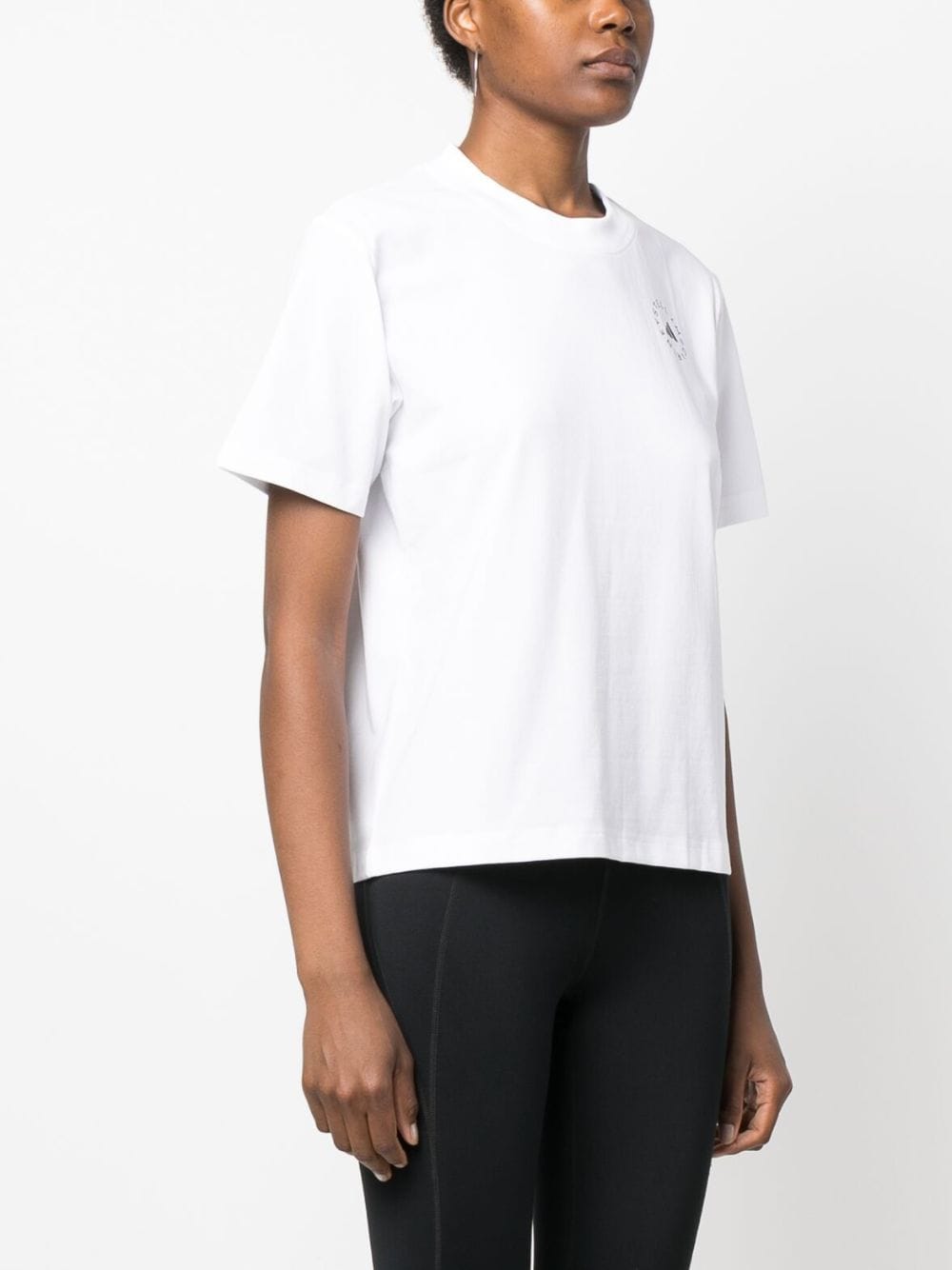 Adidas By Stella McCartney Logo-Print T-Shirt — White, view 3
