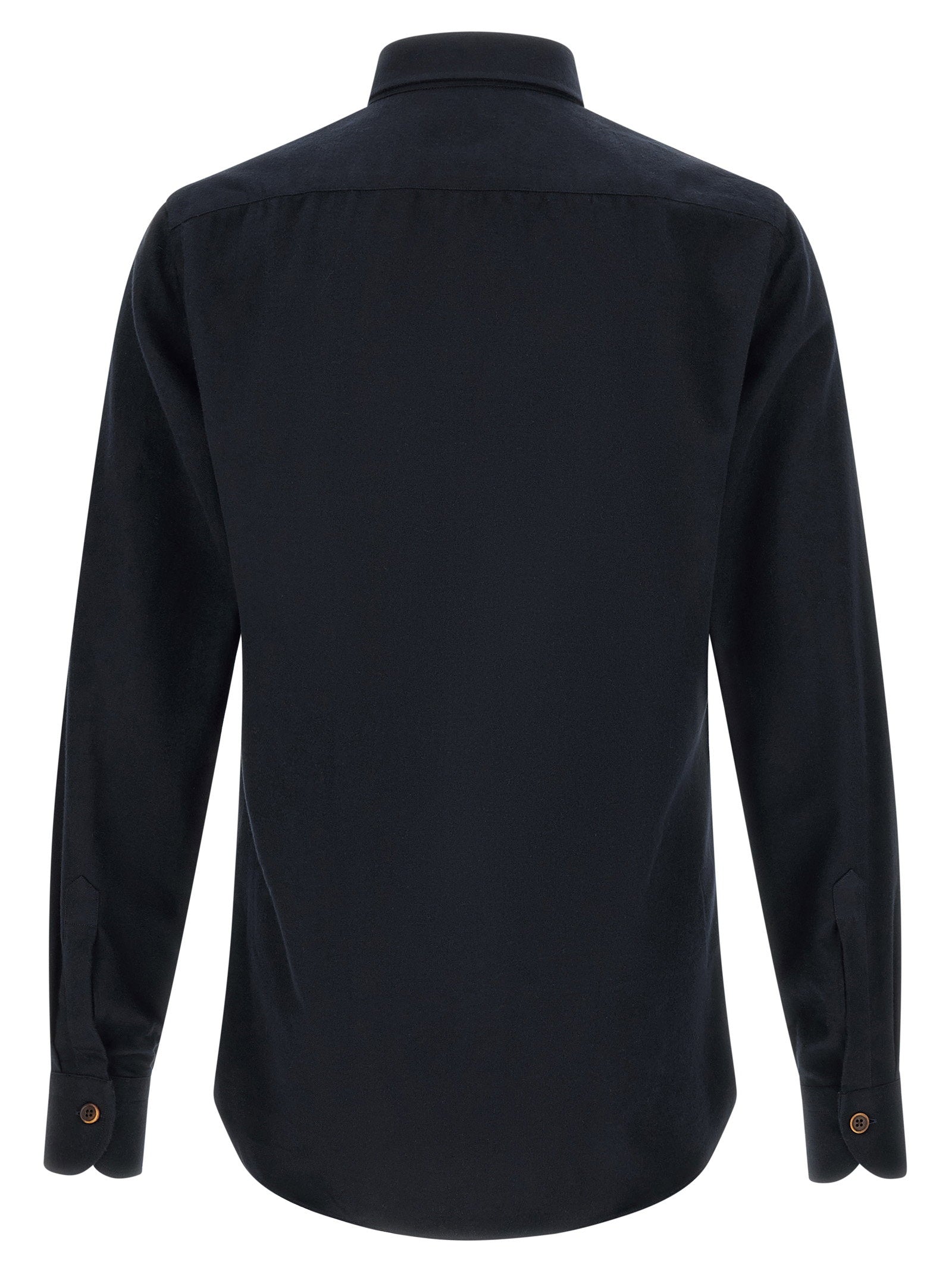 Borriello Pure Cotton Shirt — Navy, view 2
