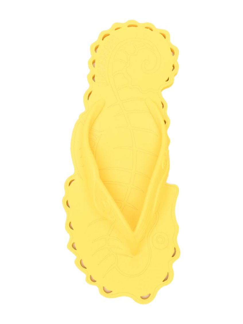 Zimmermann Thong Strap Sandals — Yellow, view 2