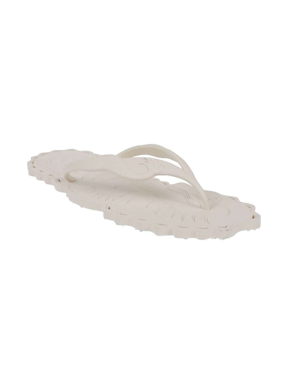 Zimmermann Scalloped Thong Sandals — White, view 3