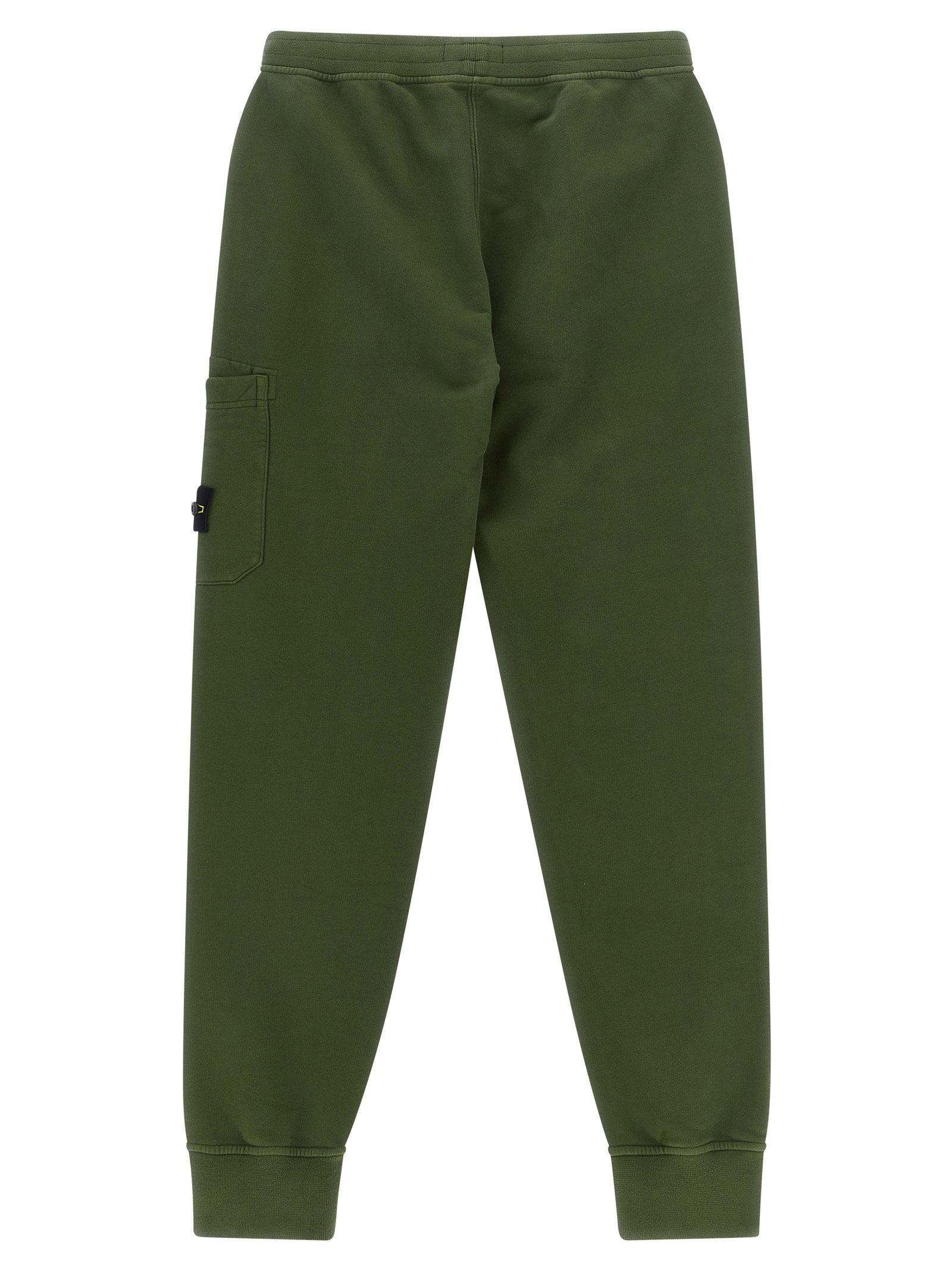 Stone Island Junior Cargo Pocket with Badge Logo Joggers — olive green, view 2