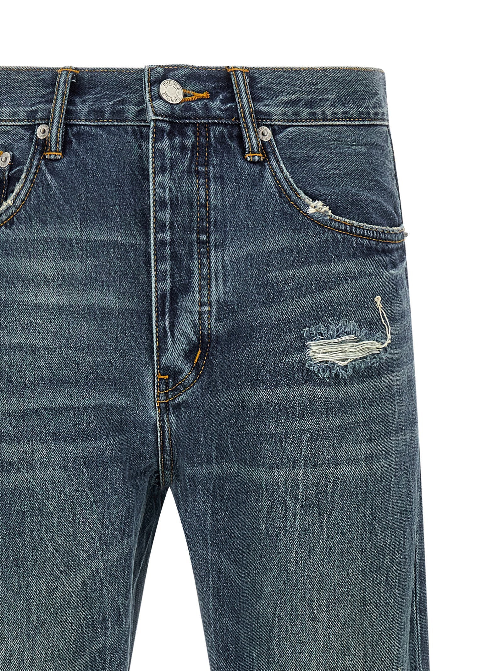 Purple P011 Jeans — Blue, view 3