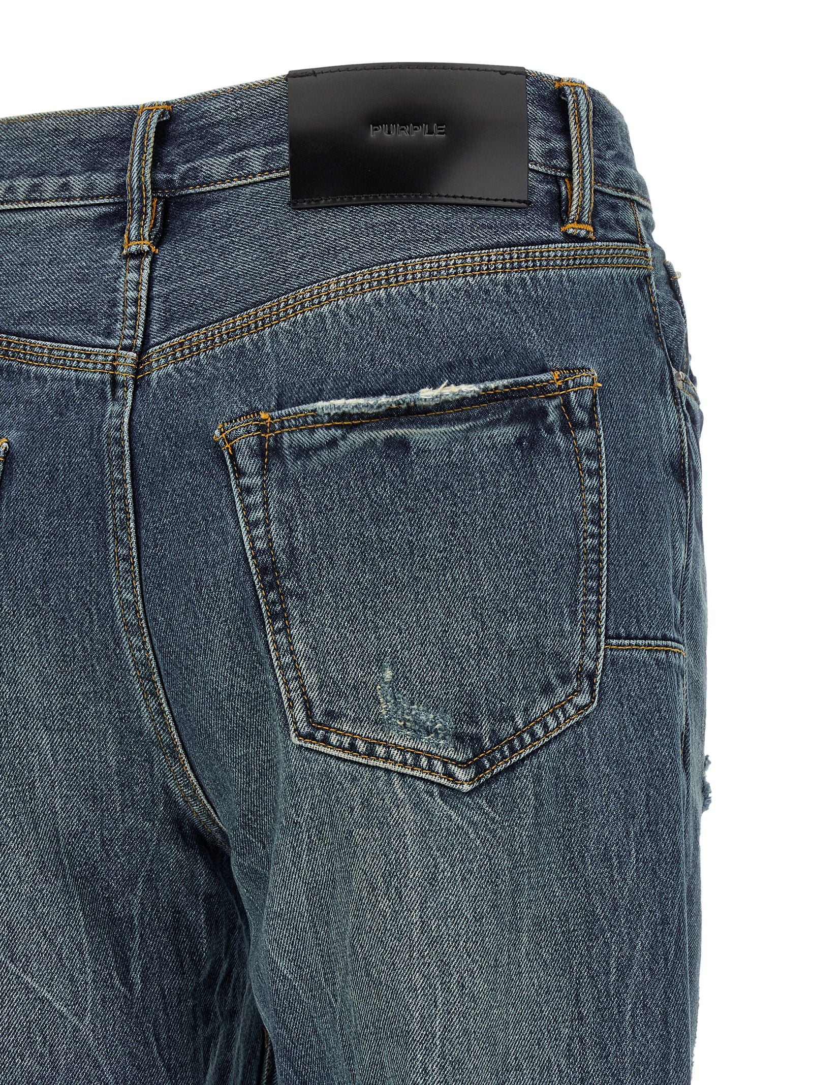 Purple P011 Jeans — Blue, view 4