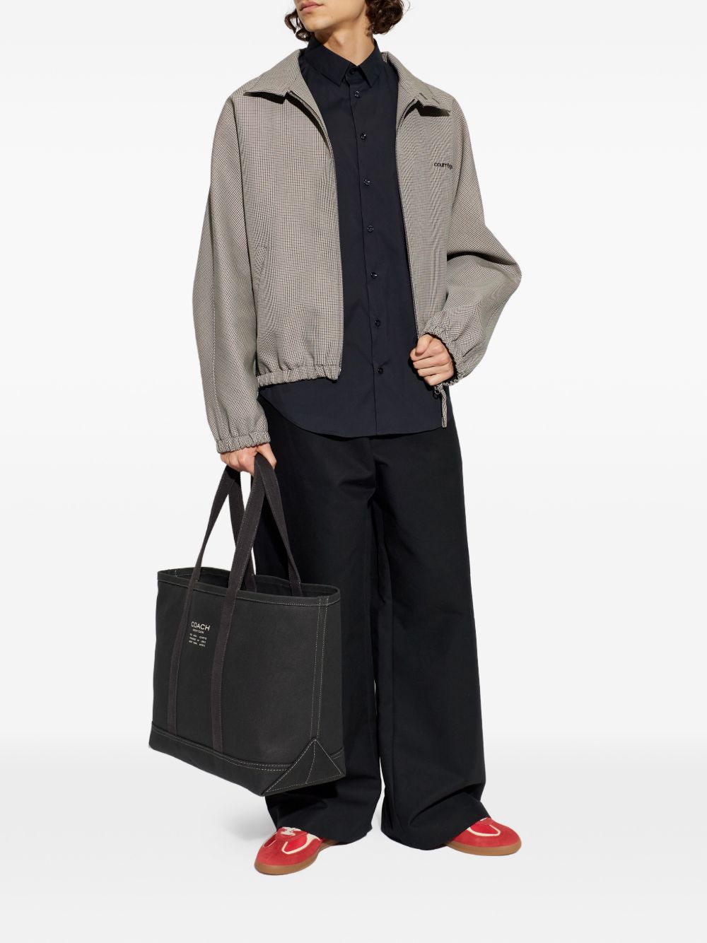 Giorgio Armani Cotton Shirt — Navy, view 4