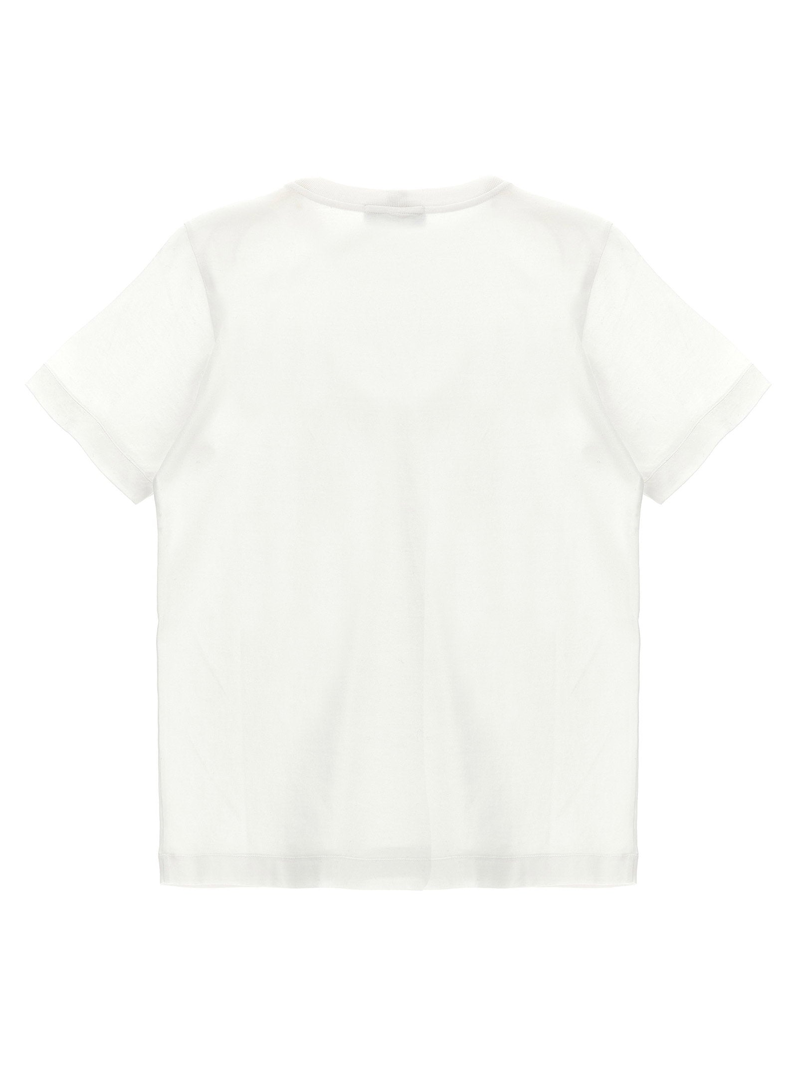 Stone Island Junior Compass Logo Patch T-Shirt — White, view 2