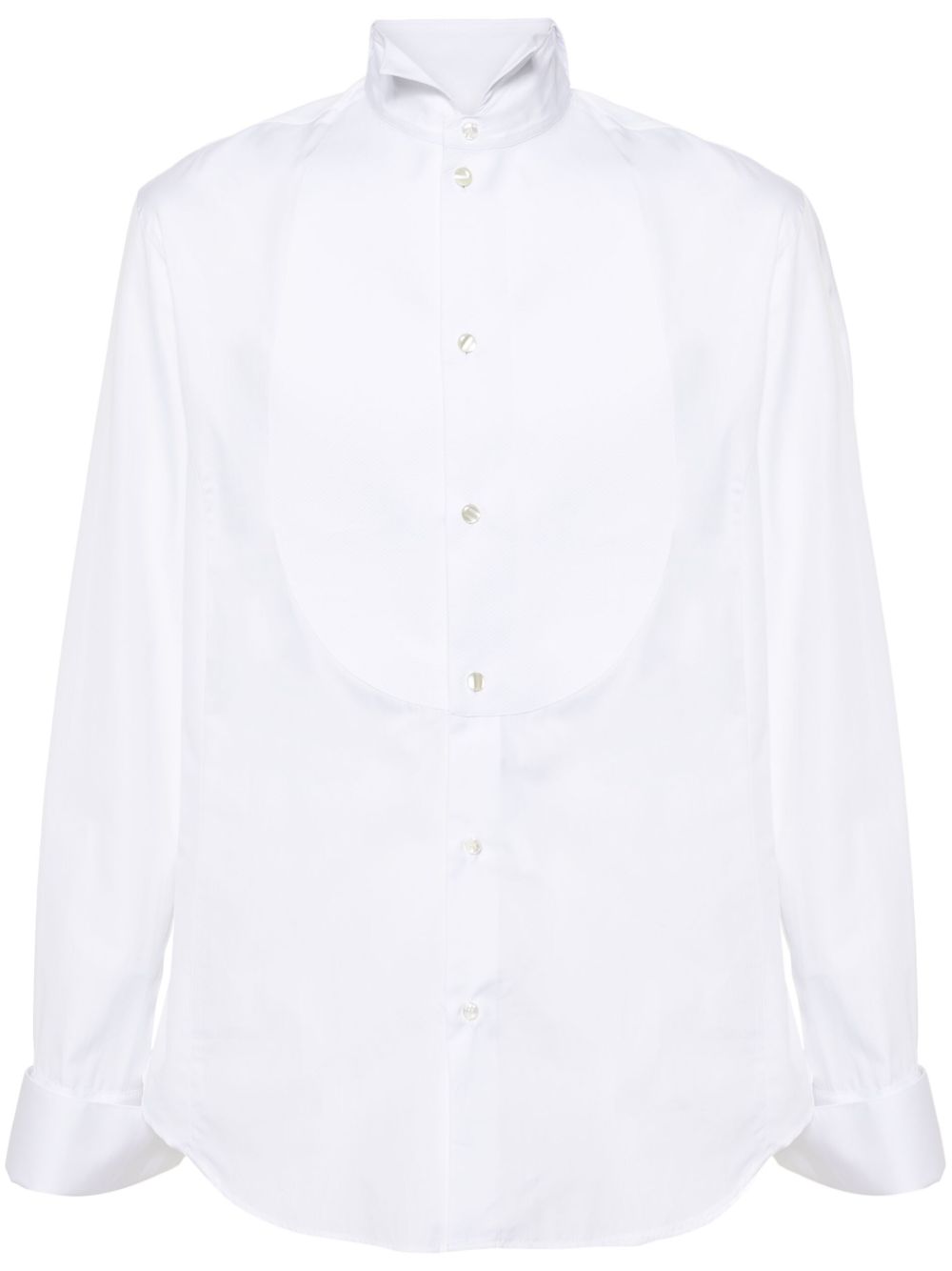 Giorgio Armani Diamond-Pattern Poplin Shirt — White by Giorgio Armani