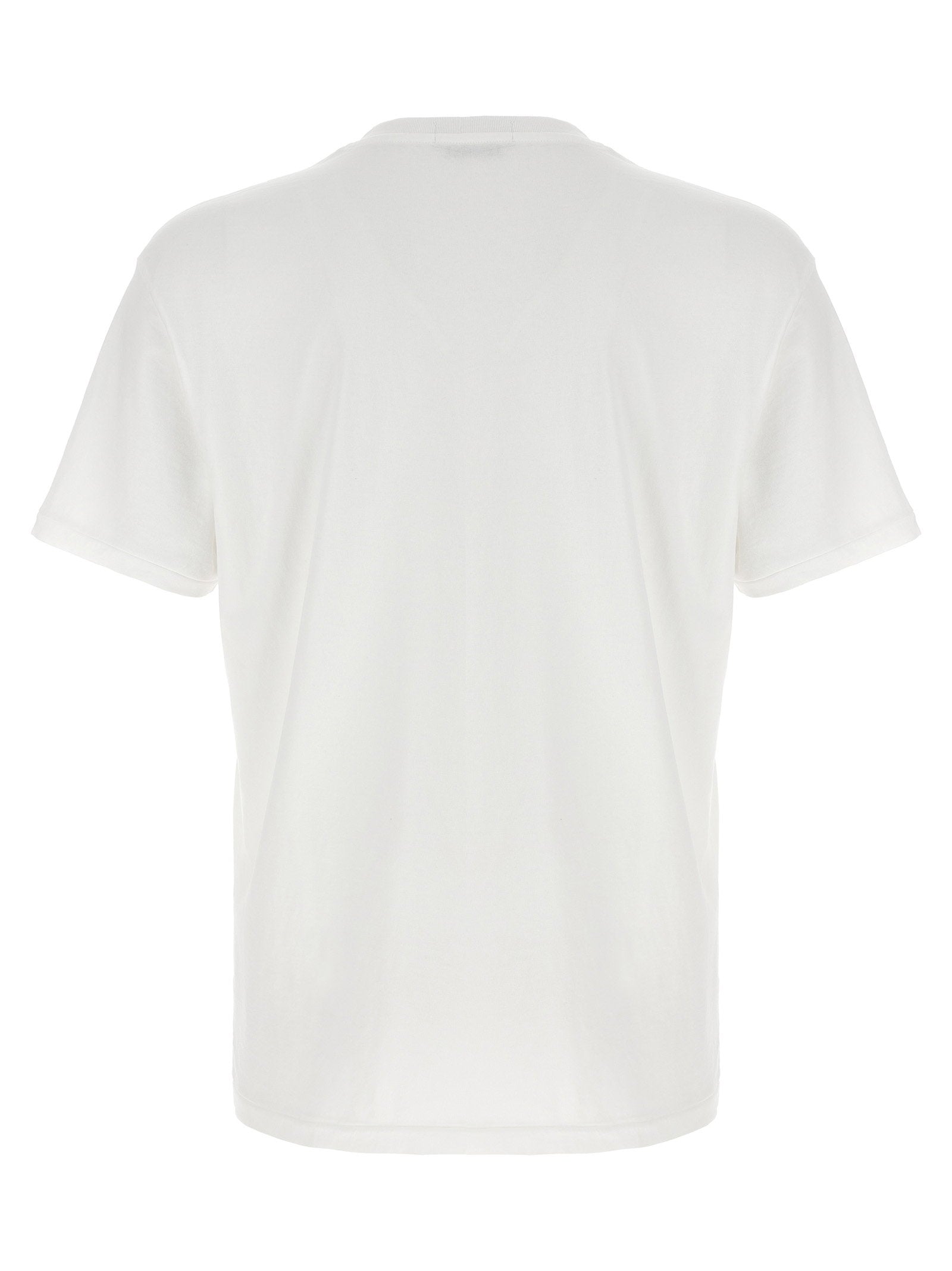 Polo Ralph Lauren Logo-Embroidered Cotton Jersey T-shirt — White, view 2